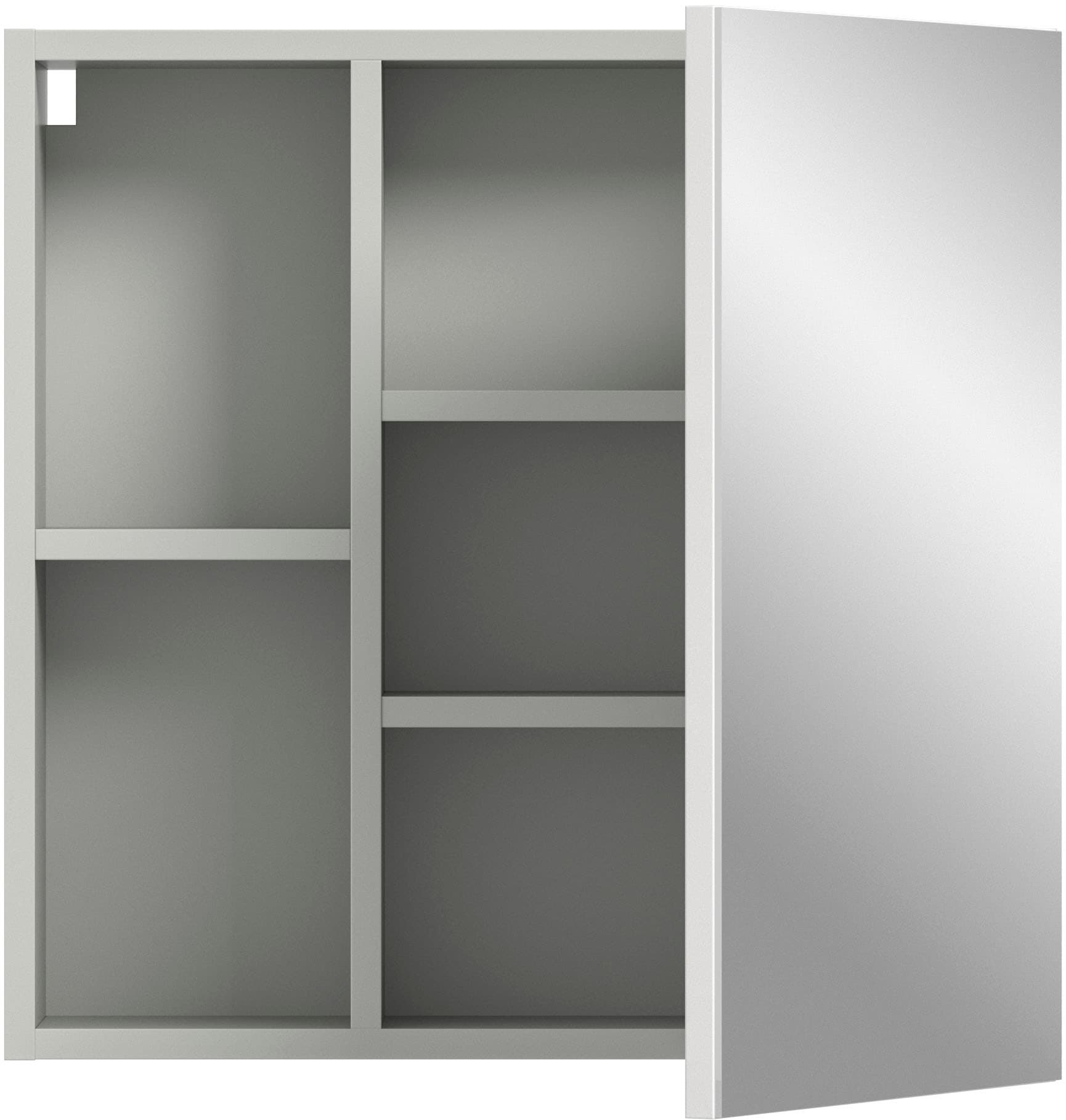 welltime Spiegelschrank »Calcio, Breite 55 cm, 1 Spiegeltür, 3 Einlegeböden, 5 Fächer«, Badschrank, Bad-Möbel, Badezimmer