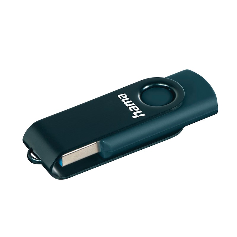 HAMA USB-Stick »Rotate, USB 3.0, Petrolblau« (128 GB USB 3.0 ) petrol geeignet für Endgeräte mit USB-Schnittstelle