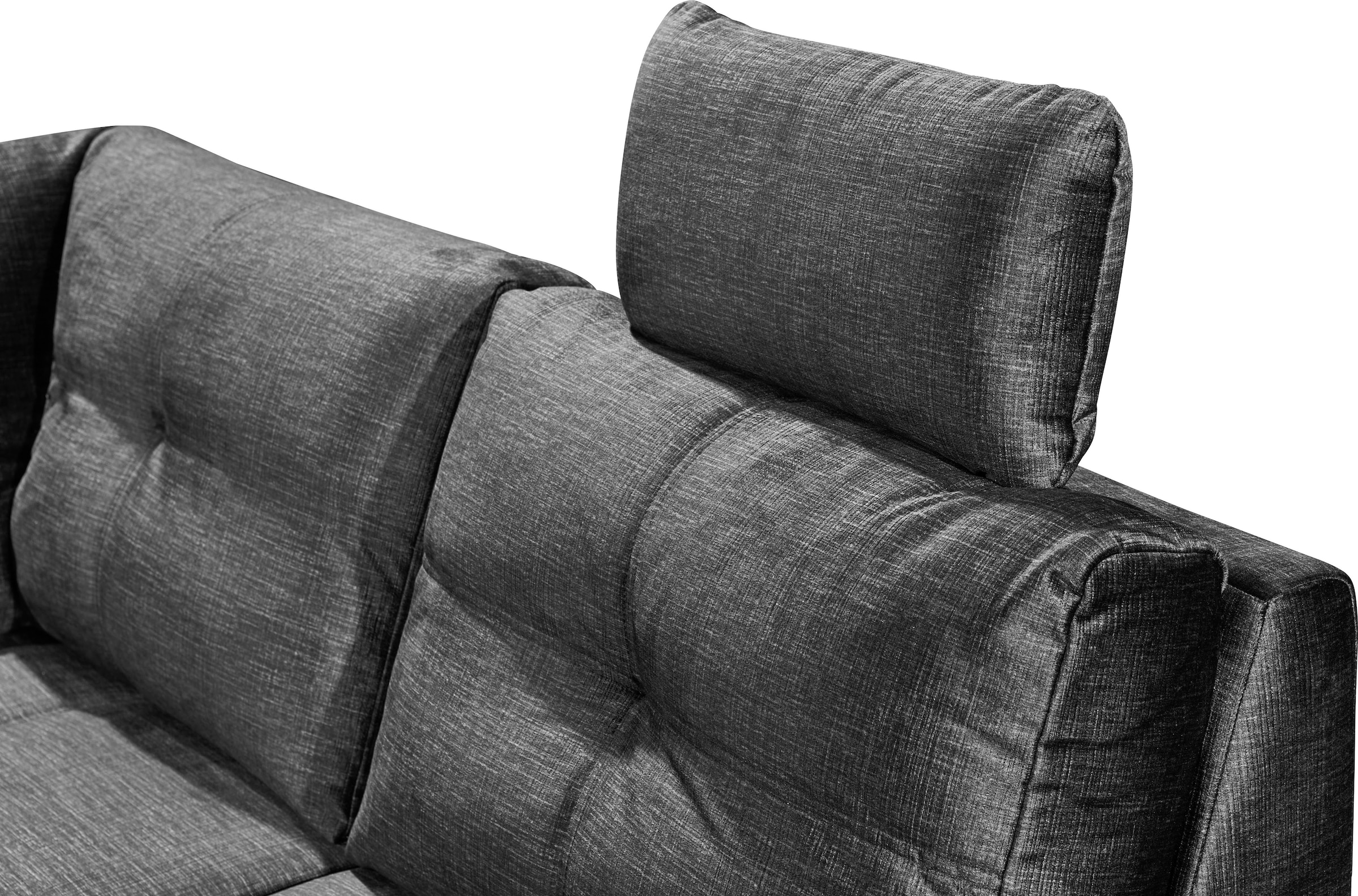 ED EXCITING DESIGN Wohnlandschaft »Alija U-Form«, mit Bettfunktion, Bettkasten, Armteilverstellung & Kopfstützen