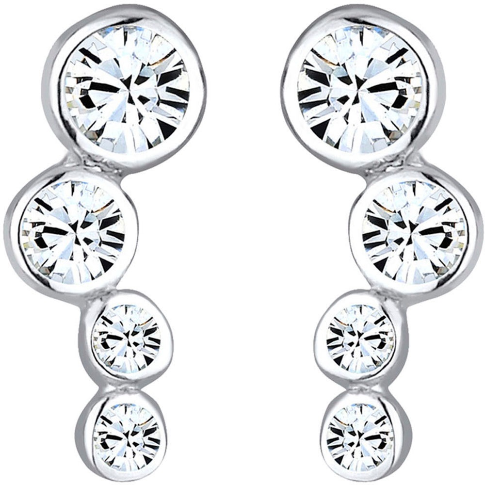 Elli Paar Ohrstecker »Schmuck Geschenk Silber 925 Ohrringe« mit Glasstein