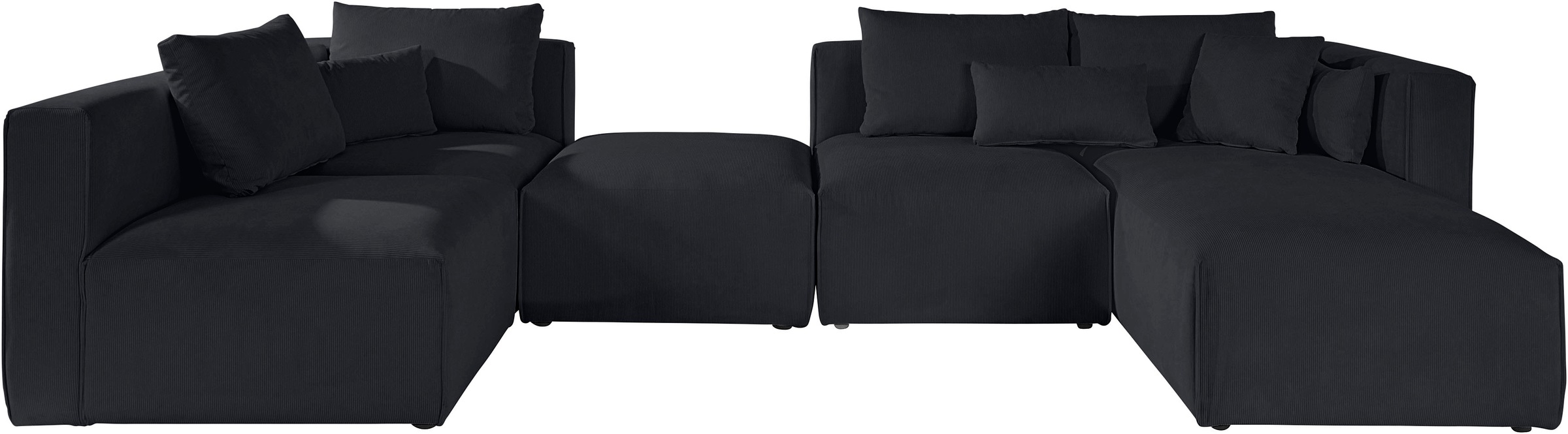 Guido Maria Kretschmer Home&Living Wohnlandschaft »Comfine U-Form«, zusammengesetzt aus Modulen, in 3 Stoffen und vielen Farben