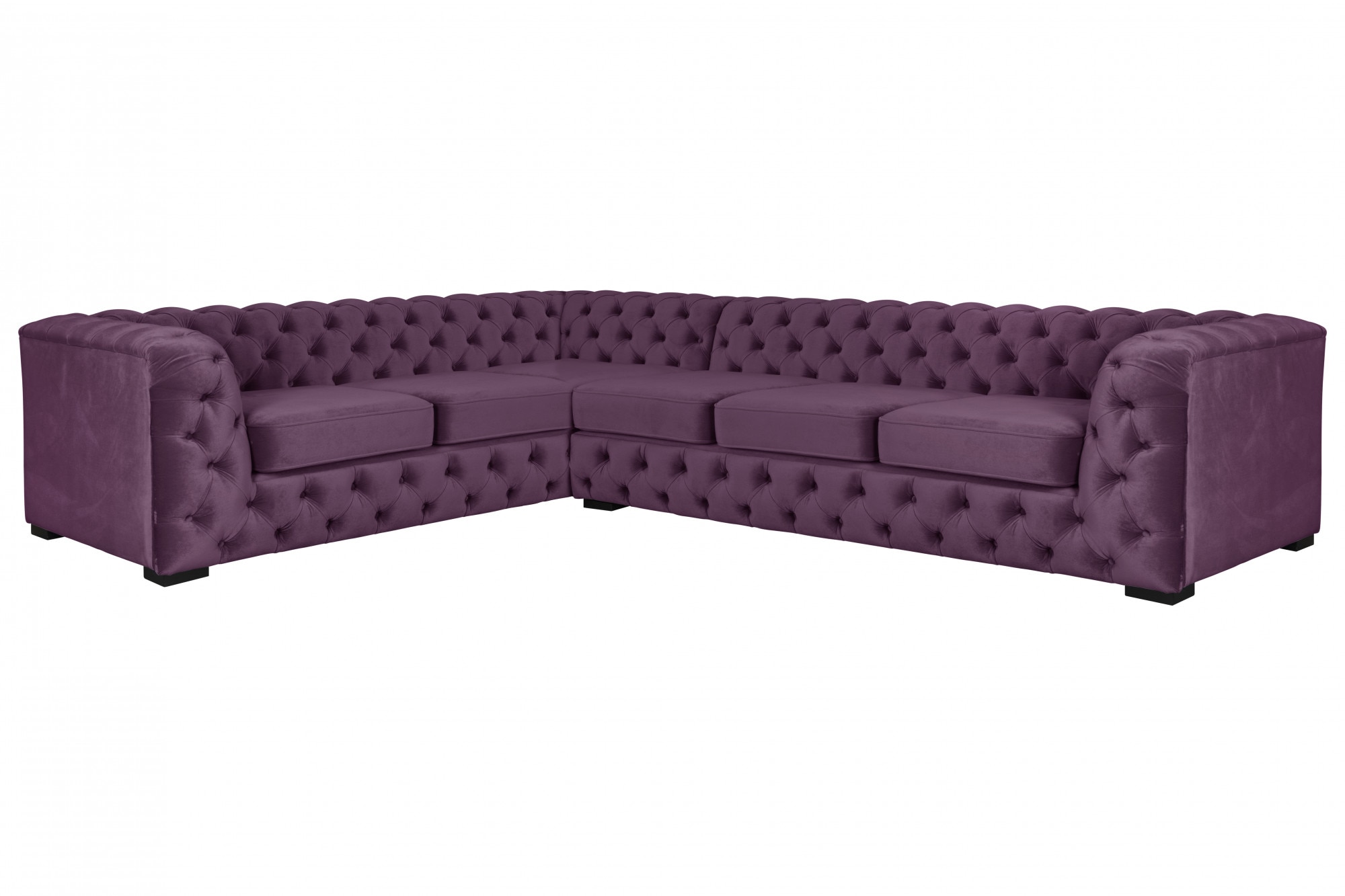 Home affaire Chesterfield-Sofa »KALINA L-Form« hochwertig Chesterfield-Ausf günstig online kaufen