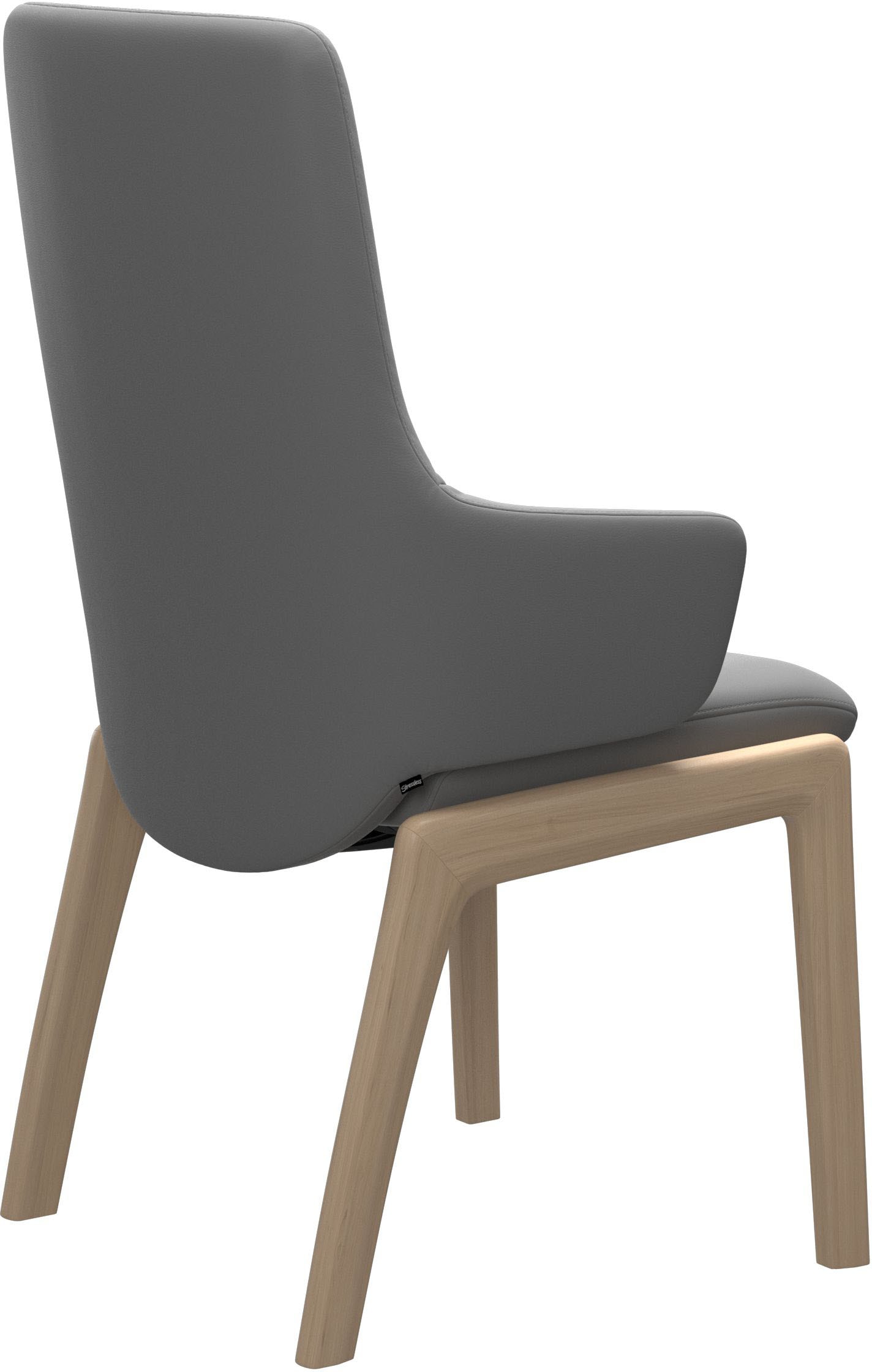 Stressless® Polsterstuhl »Laurel«, Leder BATICK, High Back mit Armlehne, Größe L, mit abgerundeten Beinen in Schwarz