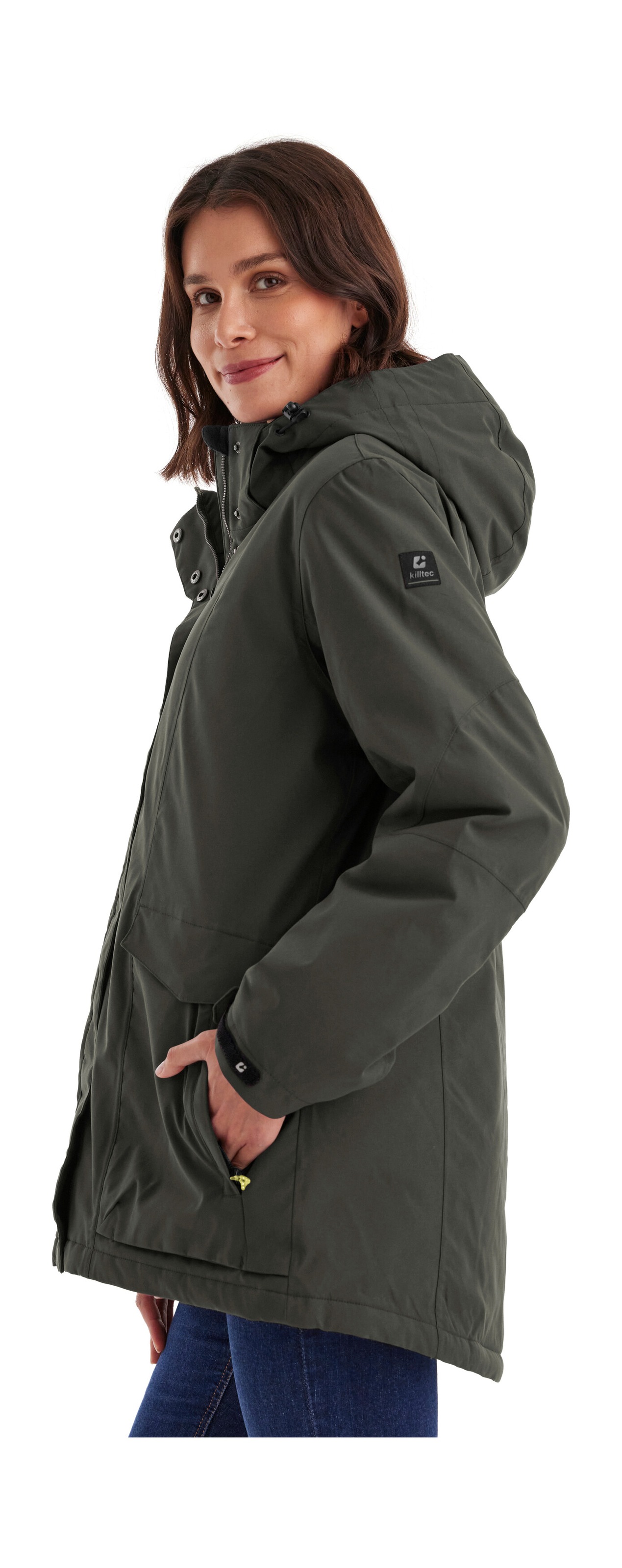 Killtec Funktionsjacke »Damen Jacke«, Wasserdichte, atmungsaktive Damenjacke mit abnehmbarer Kapuze