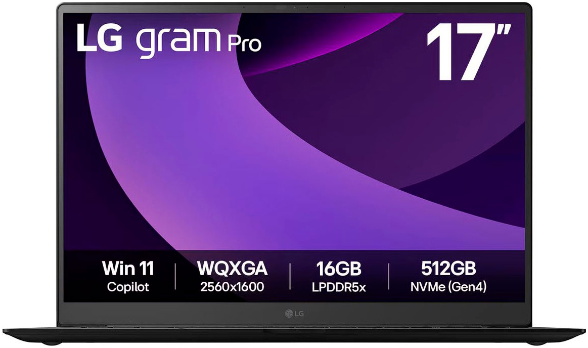 LG Notebook »Gram Pro 17"«, 43,18 cm, / 17 Zoll, Intel, Core Ultra 7, ARC, 2000 GB SSD