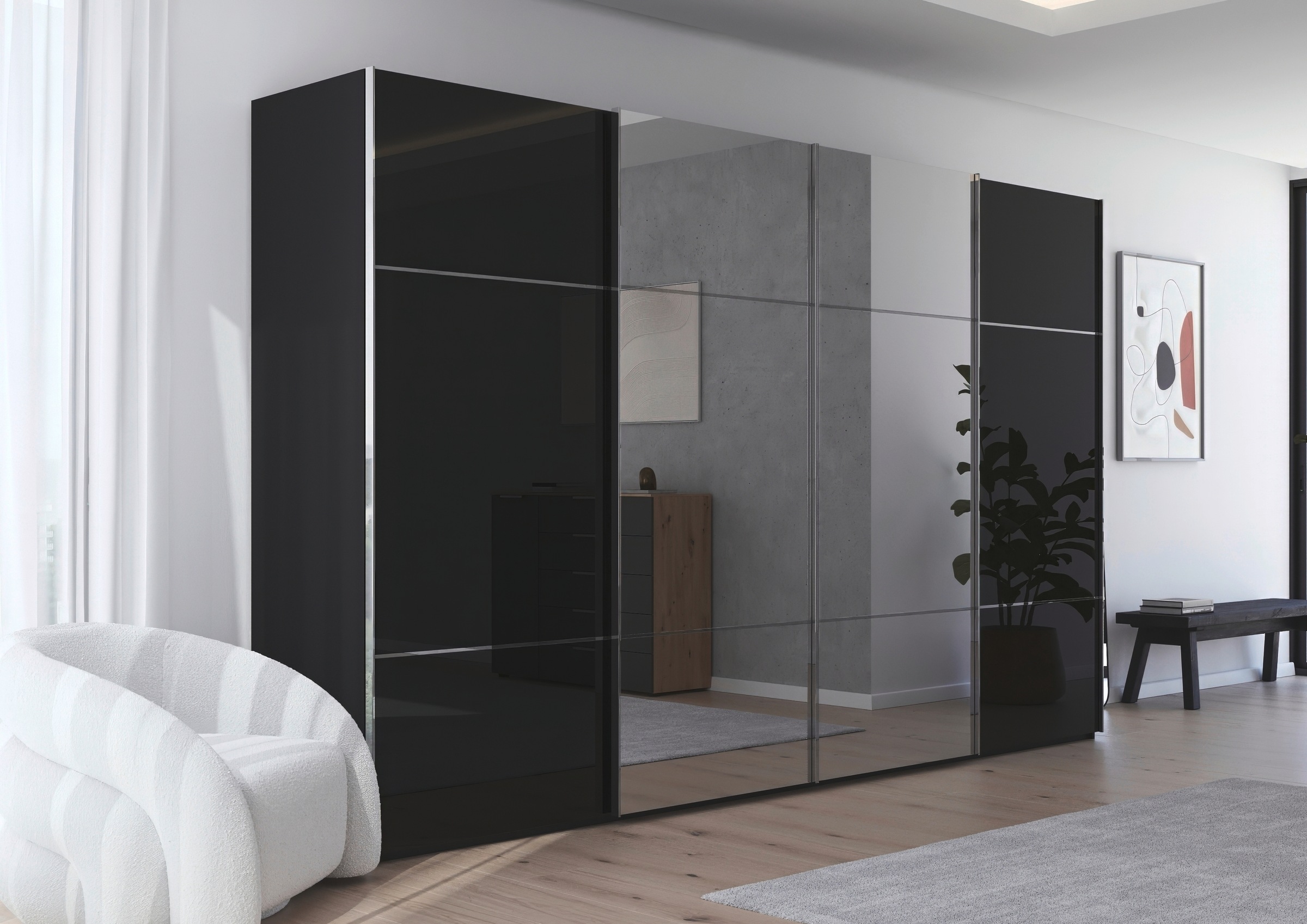 rauch Schwebetürenschrank »Kleiderschrank Schrank Garderobe Schlafzimmersch günstig online kaufen