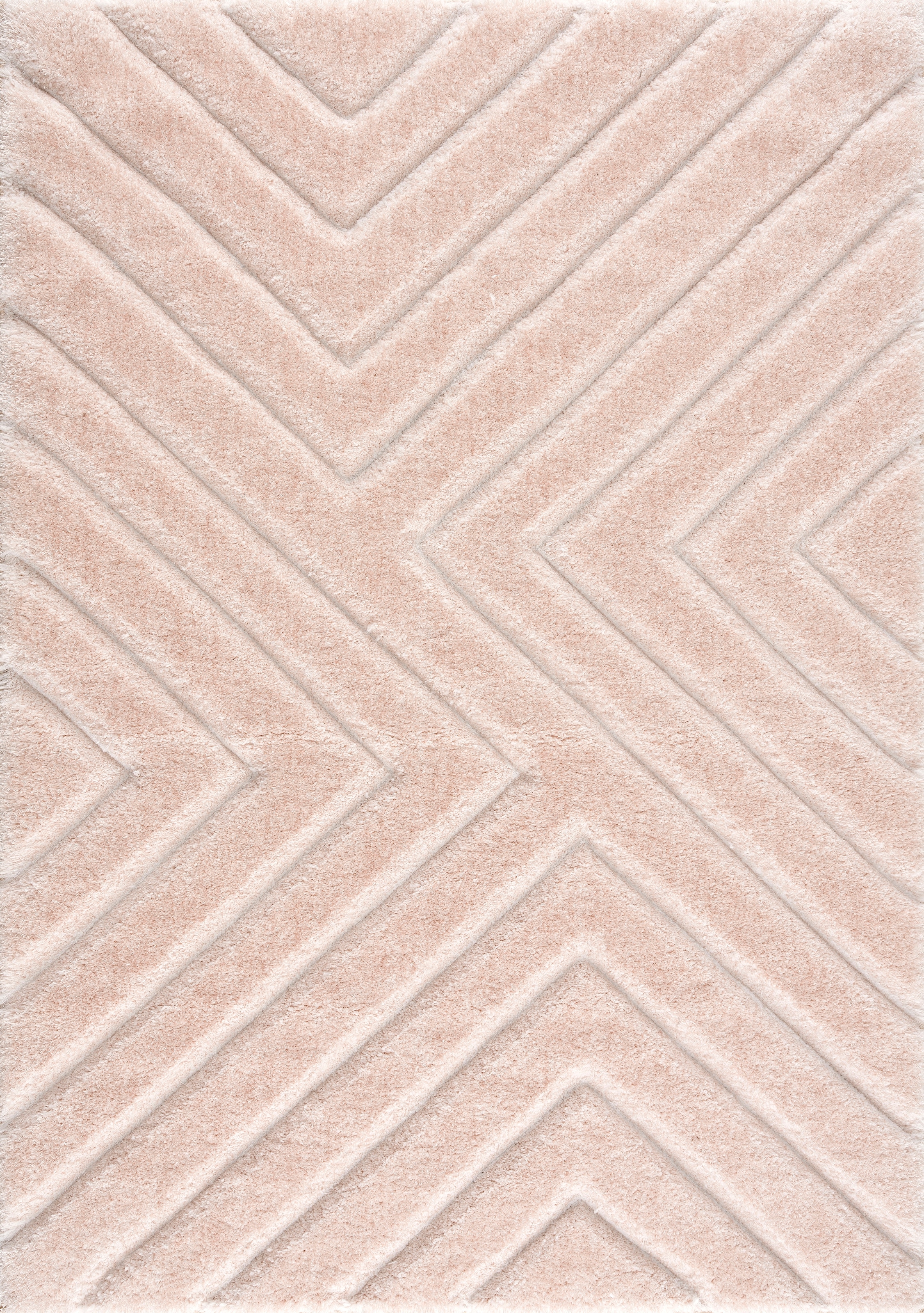 my home Hochflor-Teppich »Fiori« rechteckig 43 mm Höhe mit handgearbeitetem günstig online kaufen
