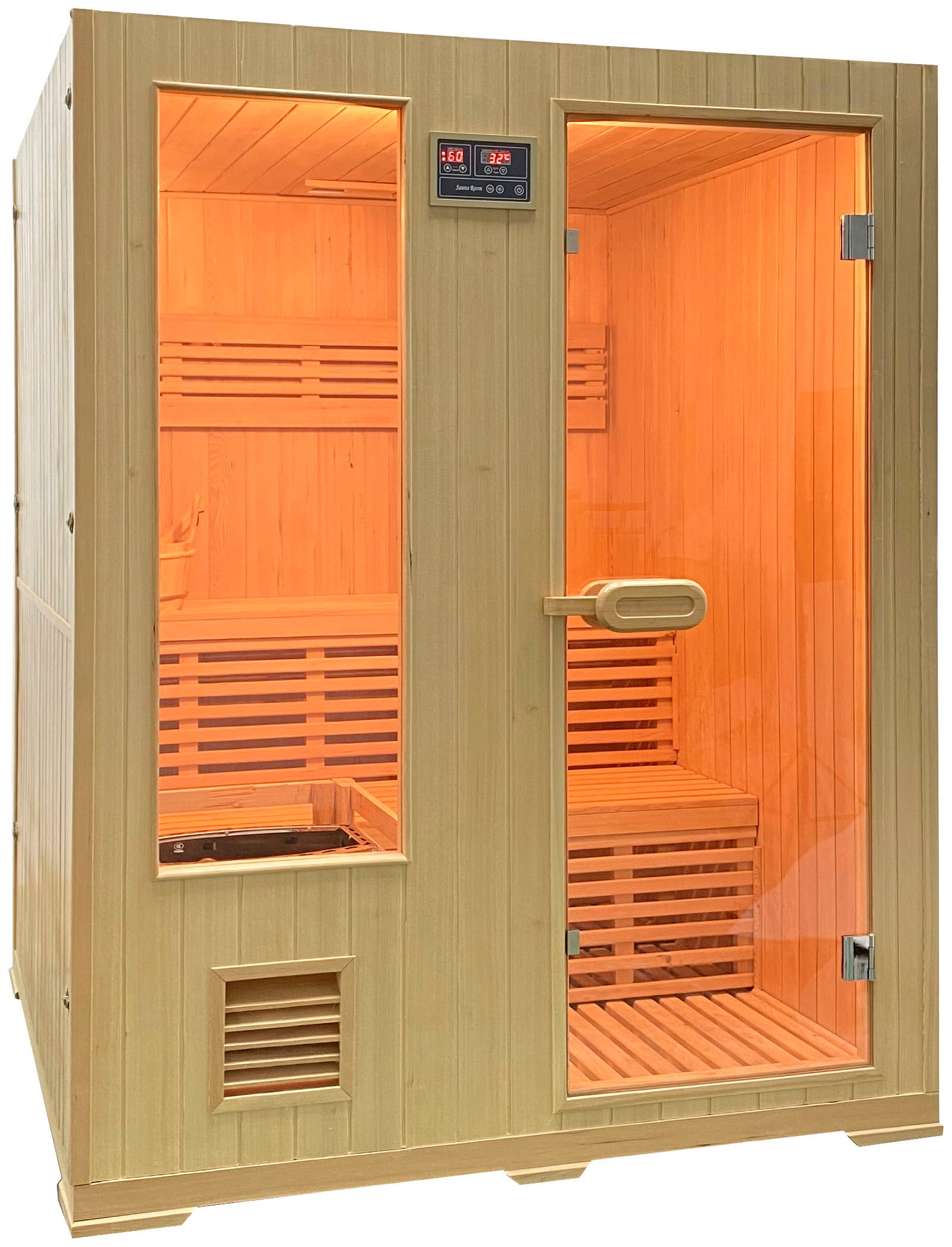 Sauna „Helsinki“, für 3 Personen natur