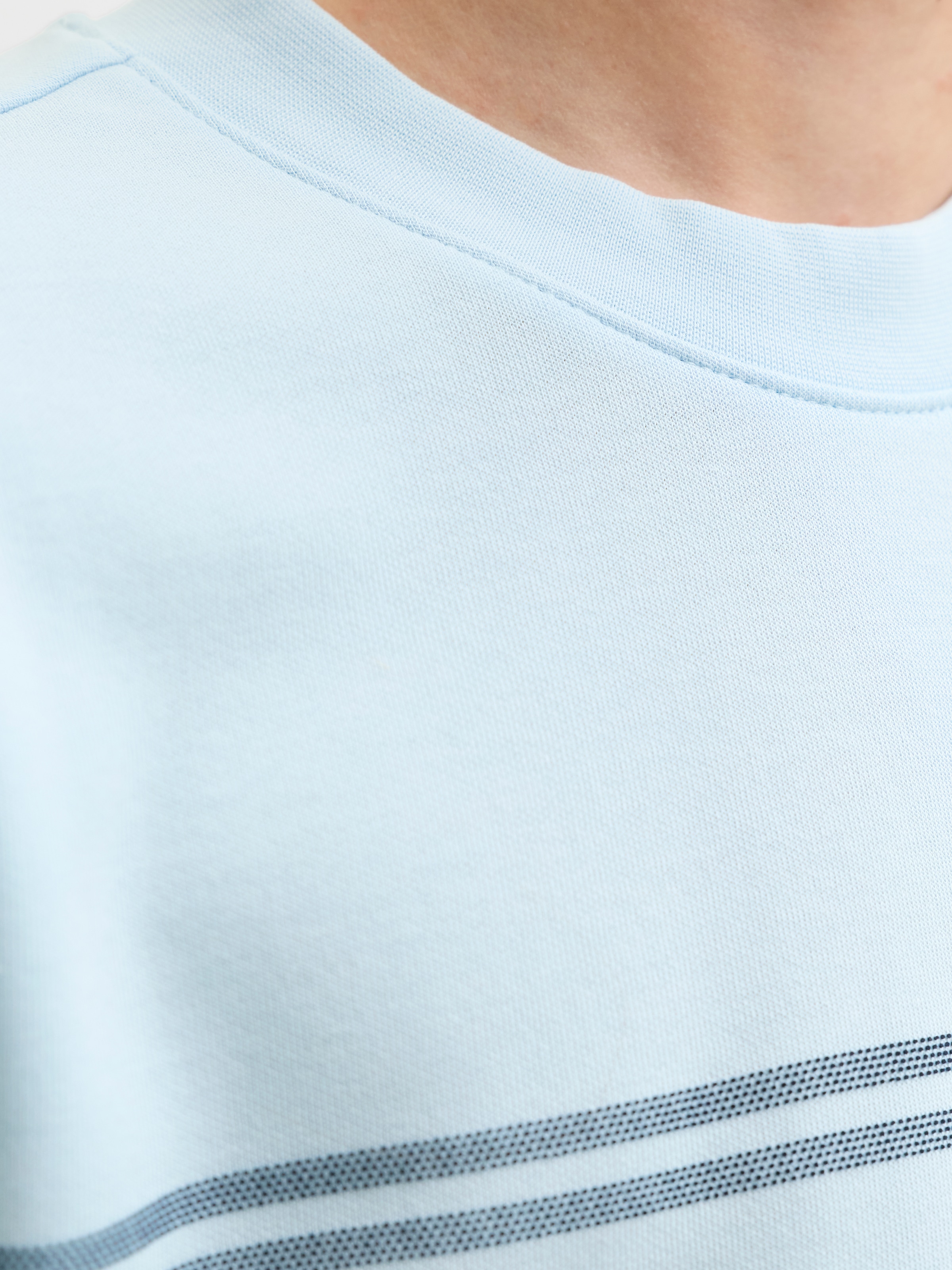Jack & Jones Junior T-Shirt »JCOFUSION CHEST BRAND TEE SS CN JNR« Materialmix, regular Fit, Kurzarm