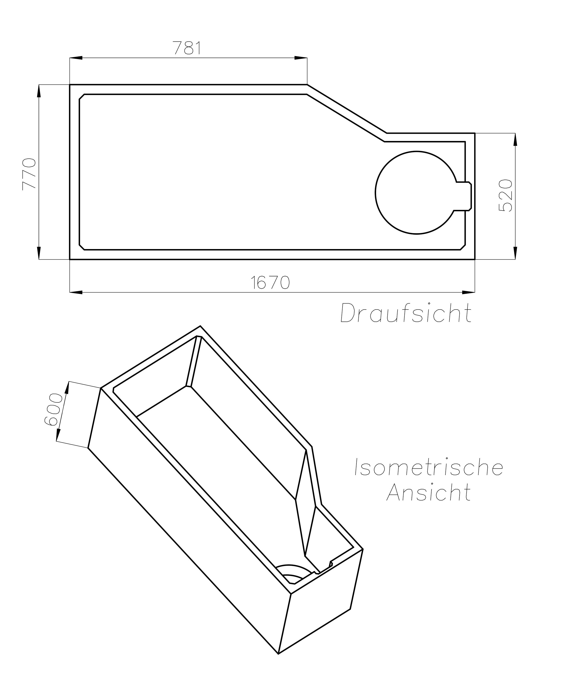 OTTOFOND Badewanne »Cello« Höhe 61 cm
