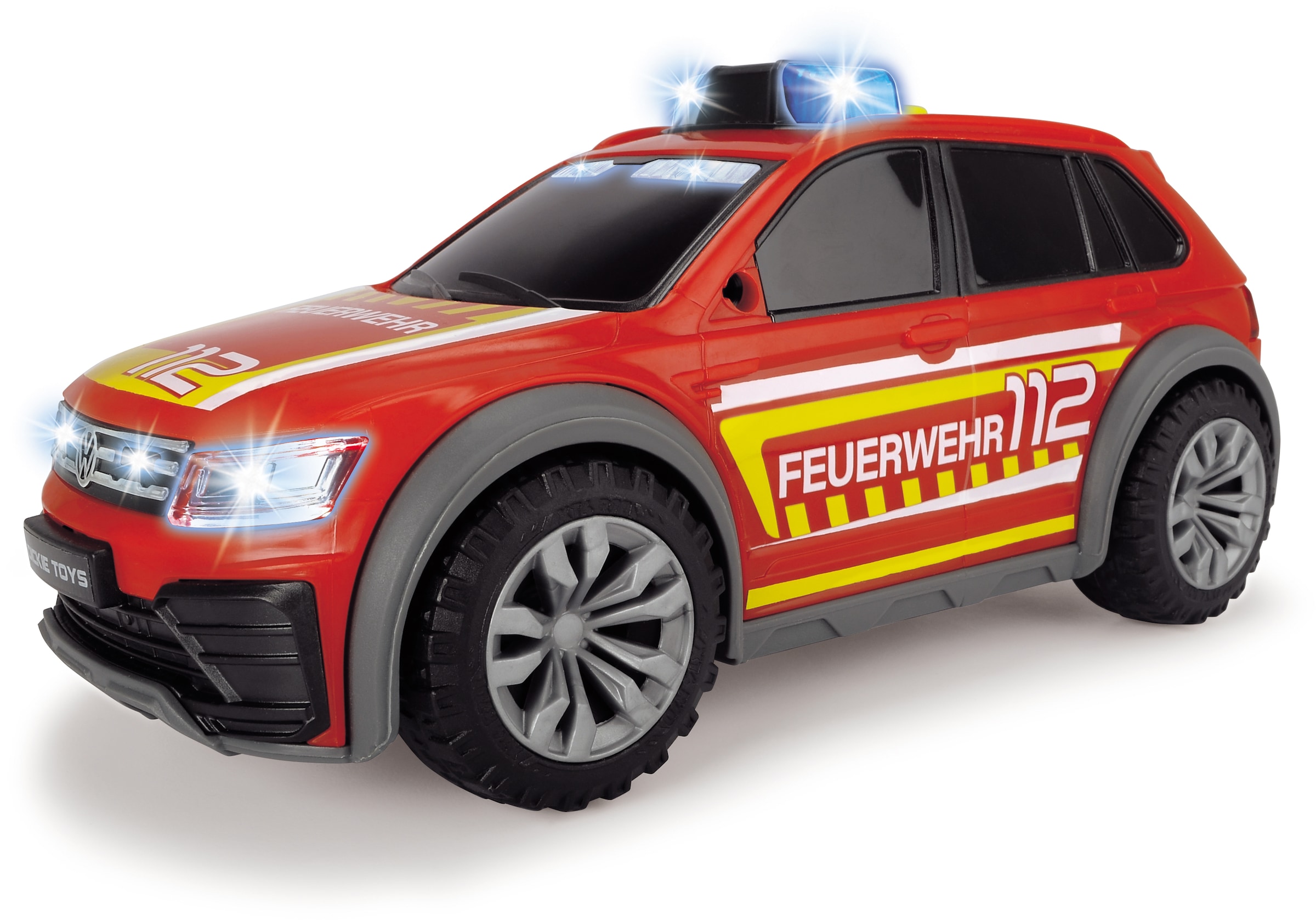 Dickie Toys Spielzeug-Auto »VW Tiguan R-Line Fire Car«, mit Licht und Sound