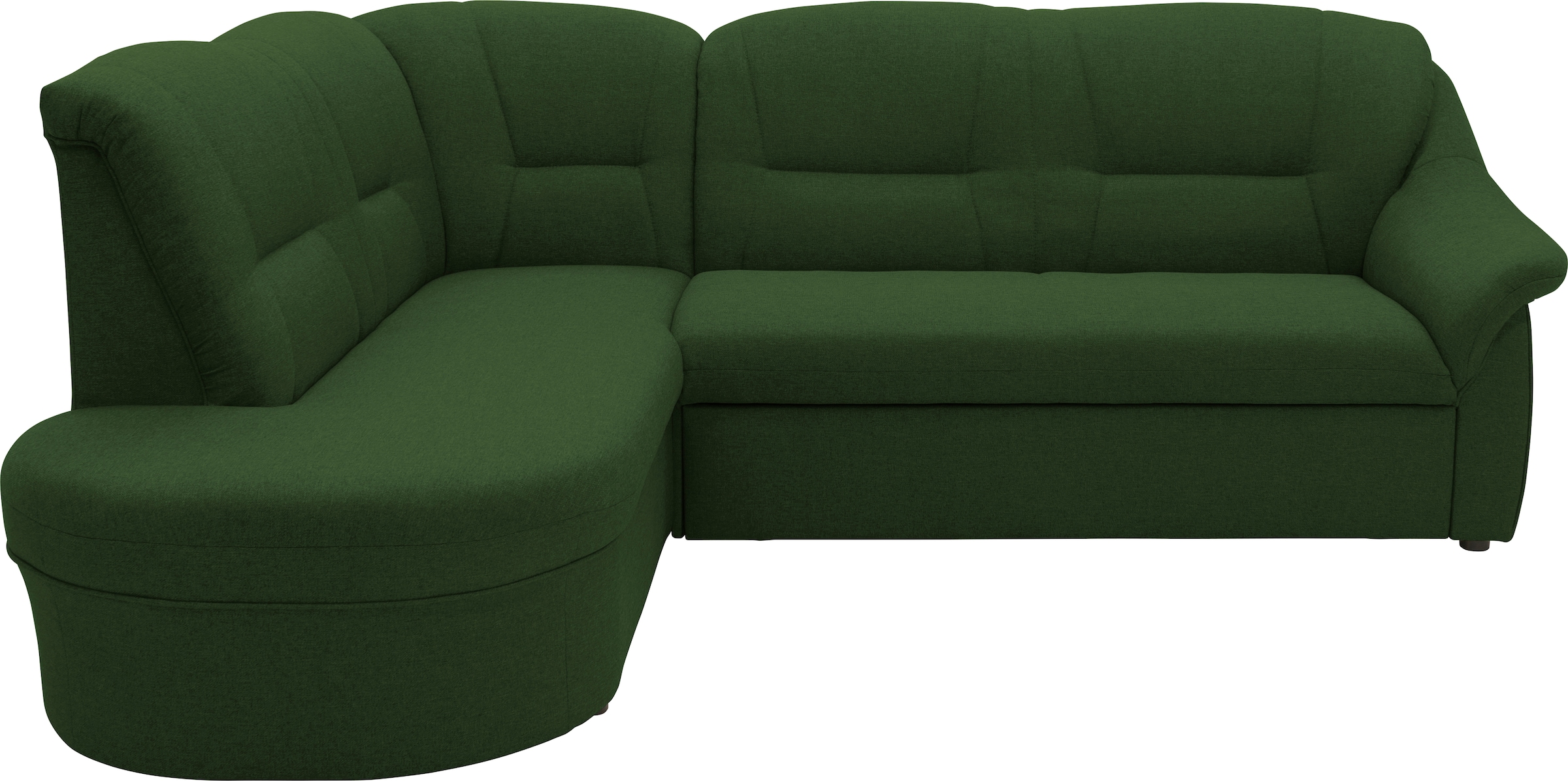 DOMO collection Ecksofa »Faenza für kleine Räume, Stellmaße 232,176cm, komfortabel, L-Form«, mit Ottomane, zeitlos, elegante Armlehnen, wahlweise mit Bettfunktion