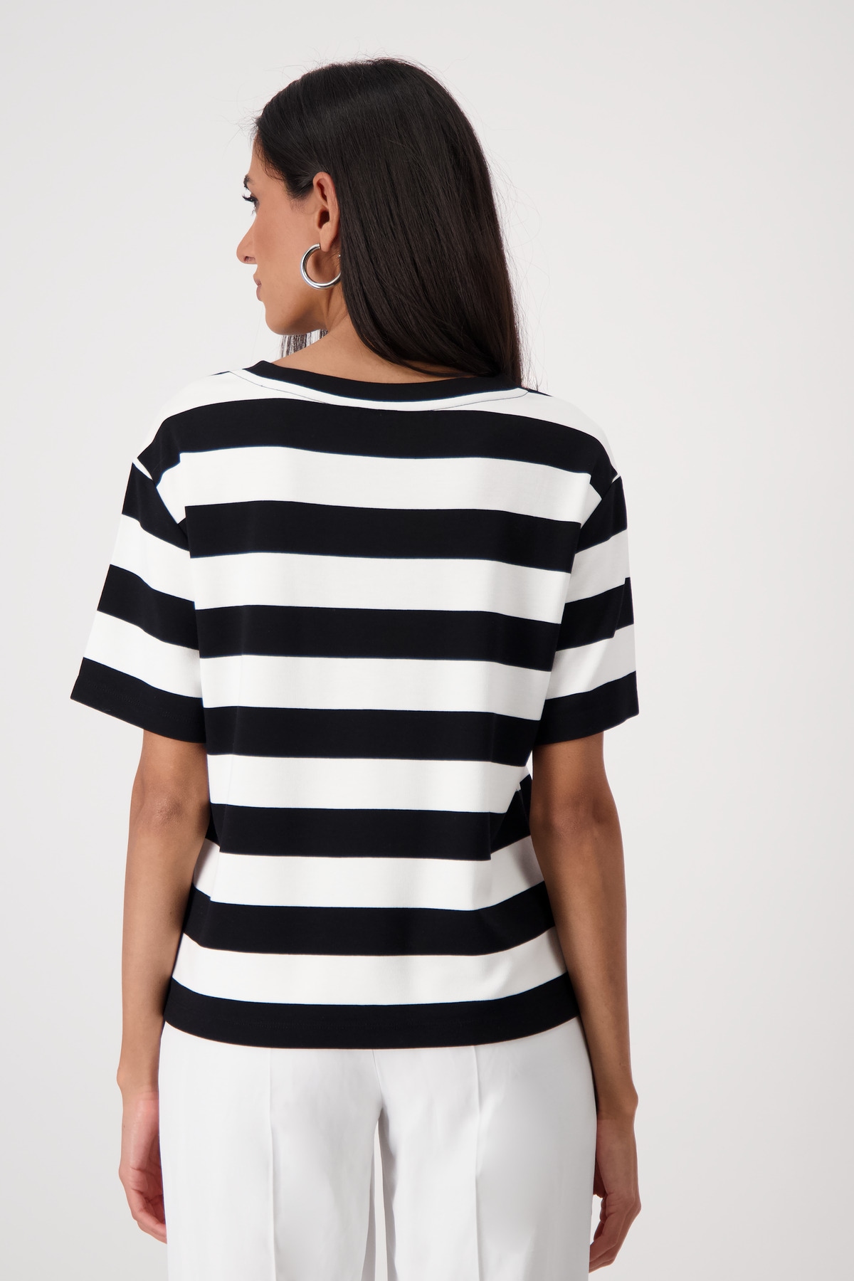 Monari Sweatshirt »Sweatshirt Blockringel«, Mit Rundhalsausschnitt