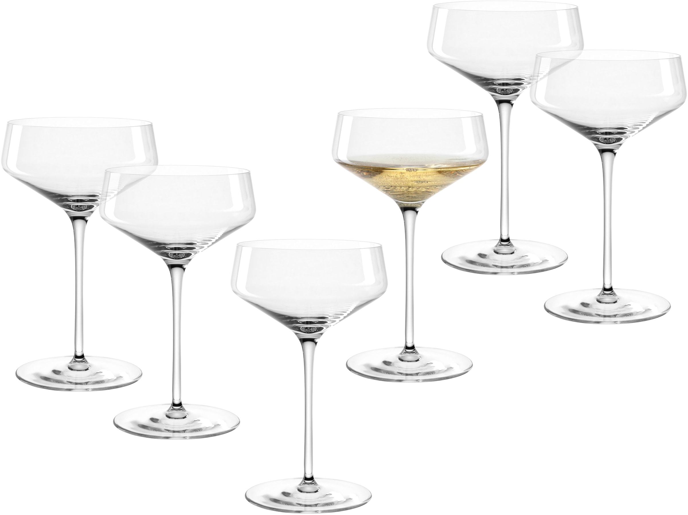 LEONARDO Champagnerglas »Champagnerschale PUCCINI, 350 ml, 6er-Set«, (Set, günstig online kaufen