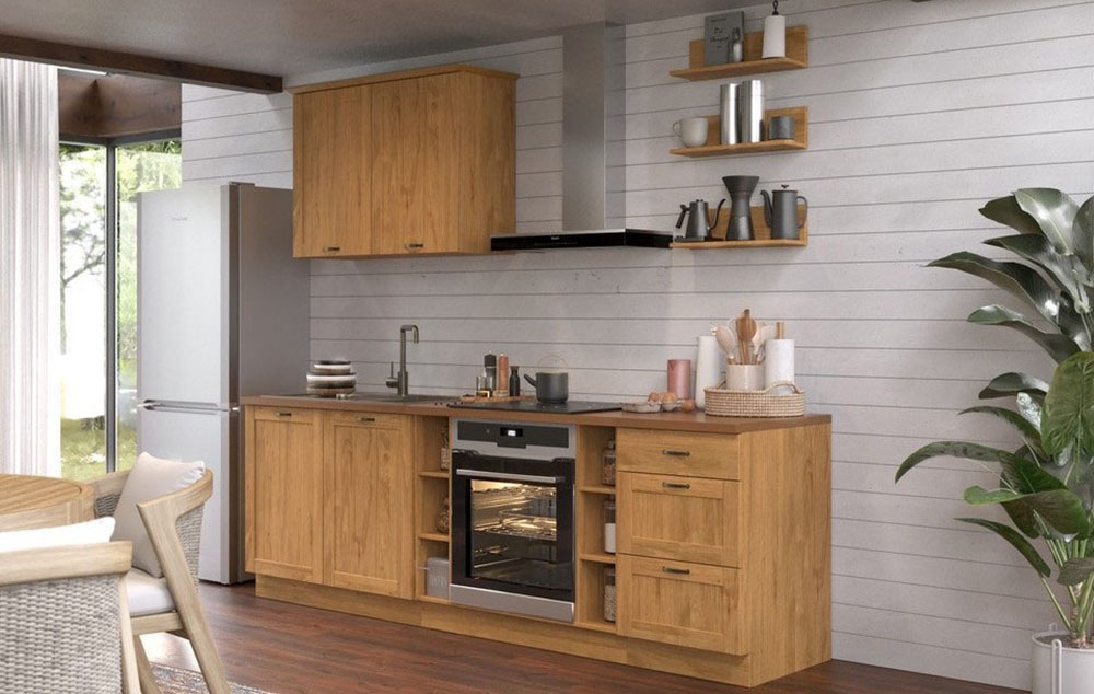 Home affaire Küchenzeile »Teramo« Set, Kombinierbar mit anderen Möbelstücken der Serie Teramo, 