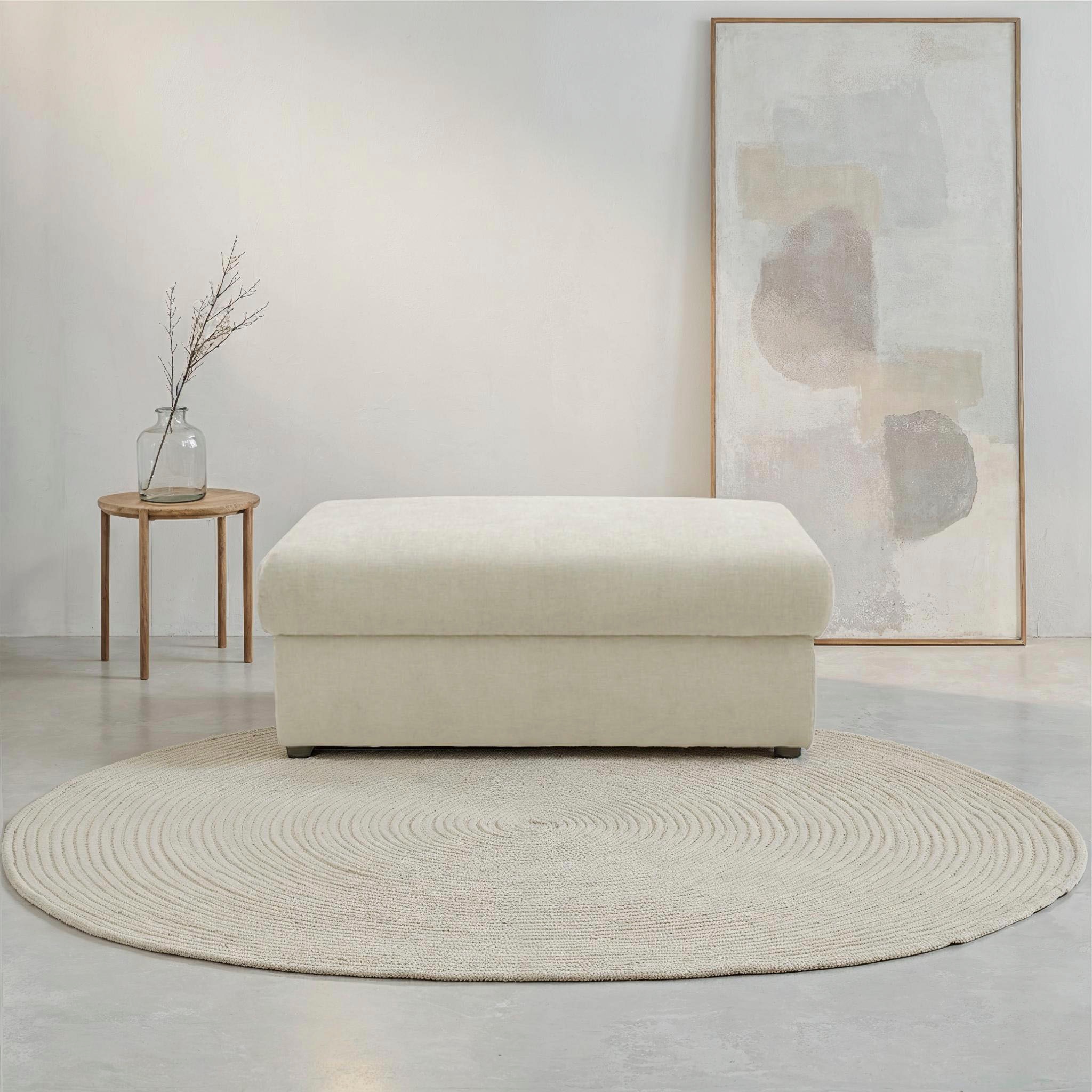 DOMO collection Hocker »Dundee, passende Ergänzung zum Mega-Sofa« pflegelei günstig online kaufen