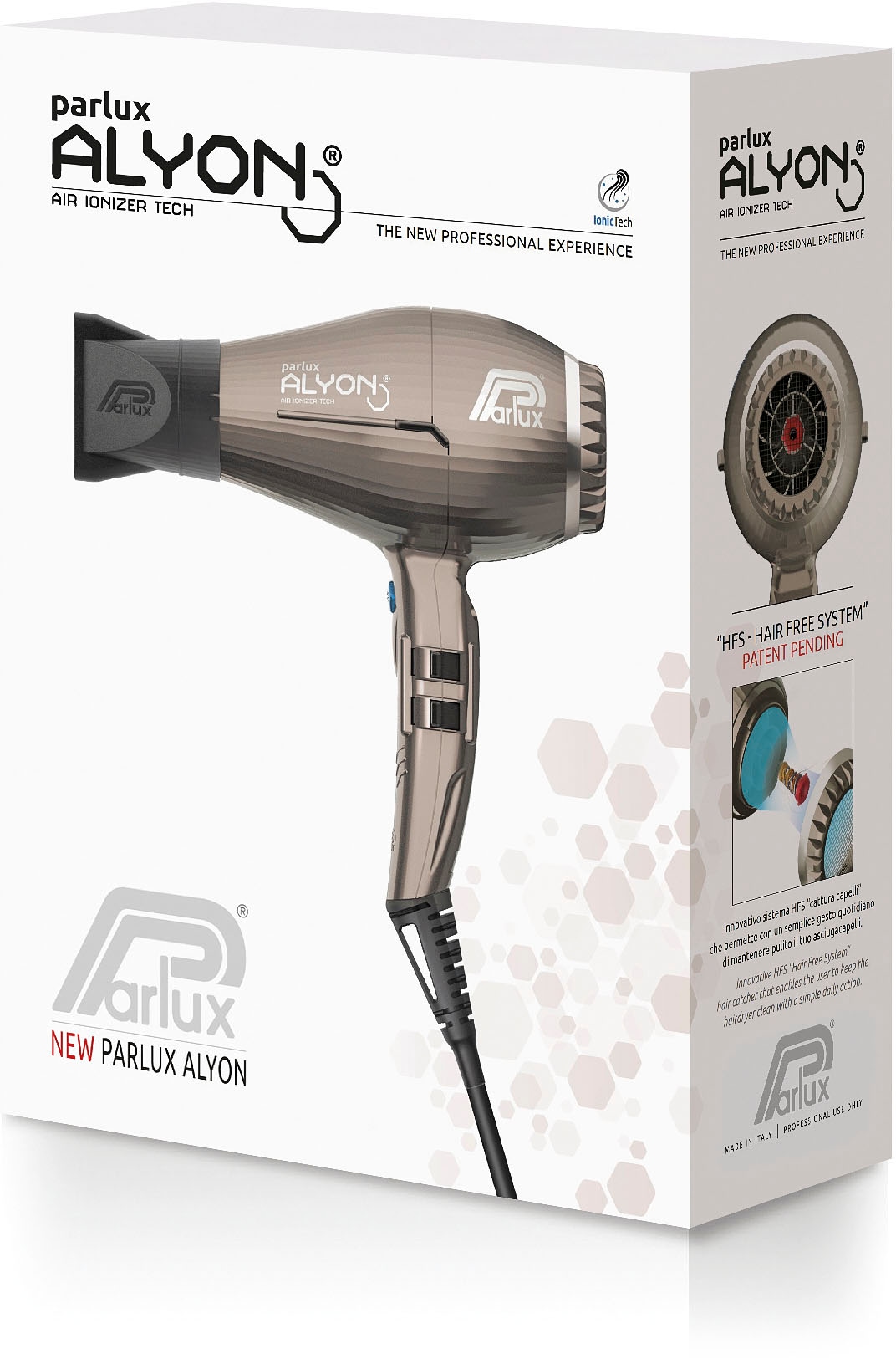 Parlux Haartrockner »Parlux Alyon Ionic«, 2250 W, Patentiertes Reinigungssystem HFS (Hair Free System)