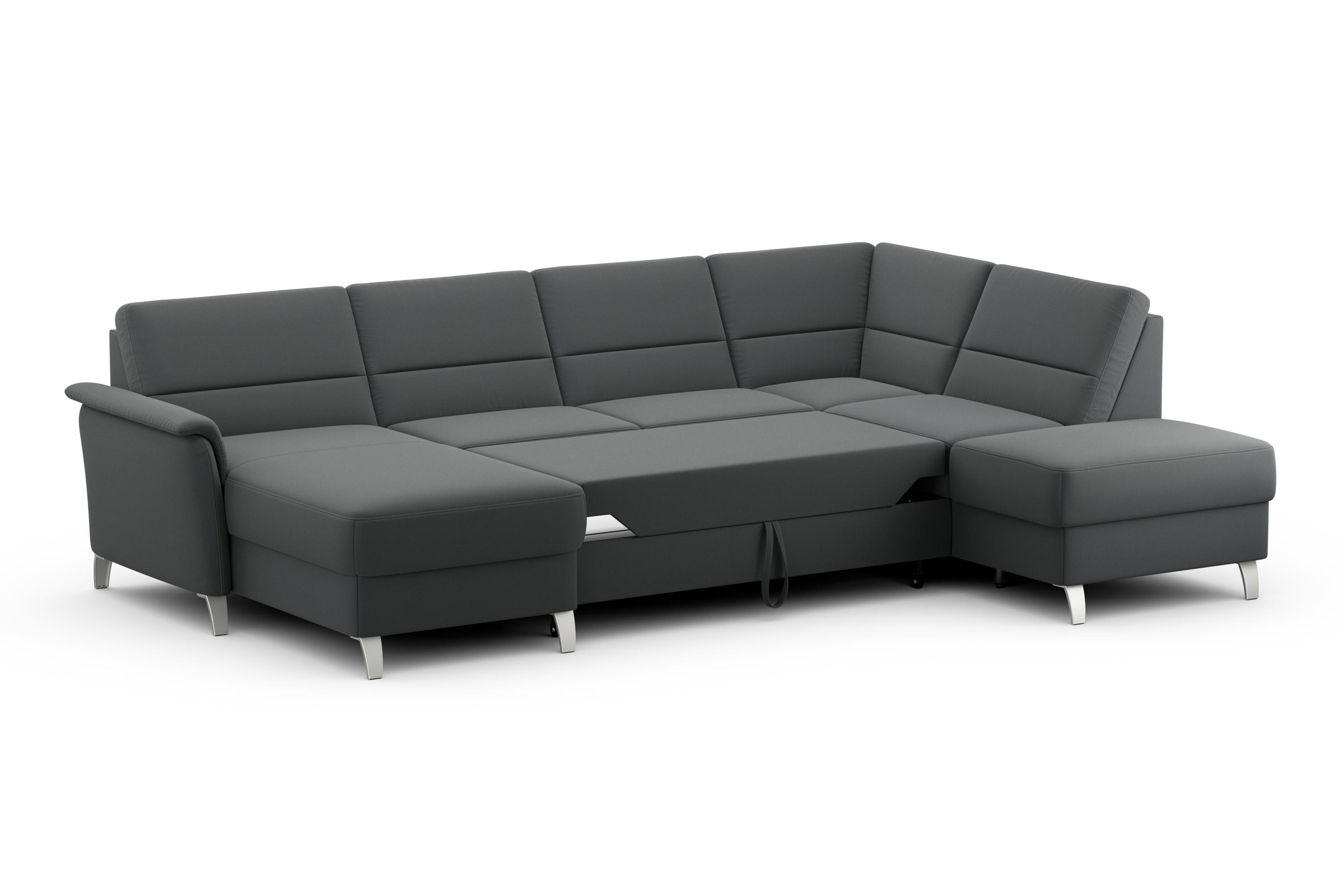 sit&more Wohnlandschaft »Palmera U-Form«, Federkern, wahlweise mit Bettfunktion und mit/ohne Stauraum