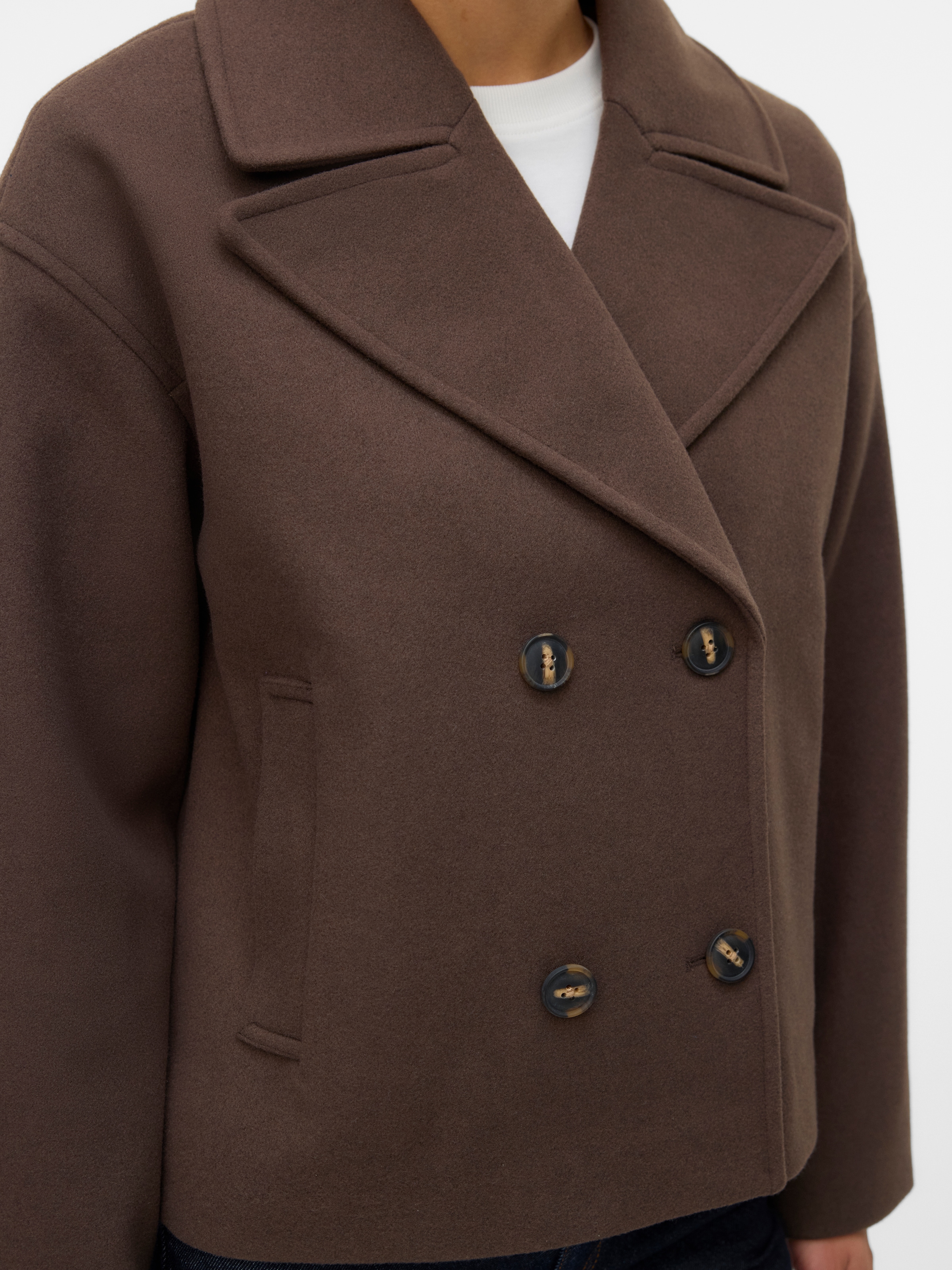 Vero Moda Cabanjacke »VMVINCELINE SHORT JACKET NOOS« Kunstfaser