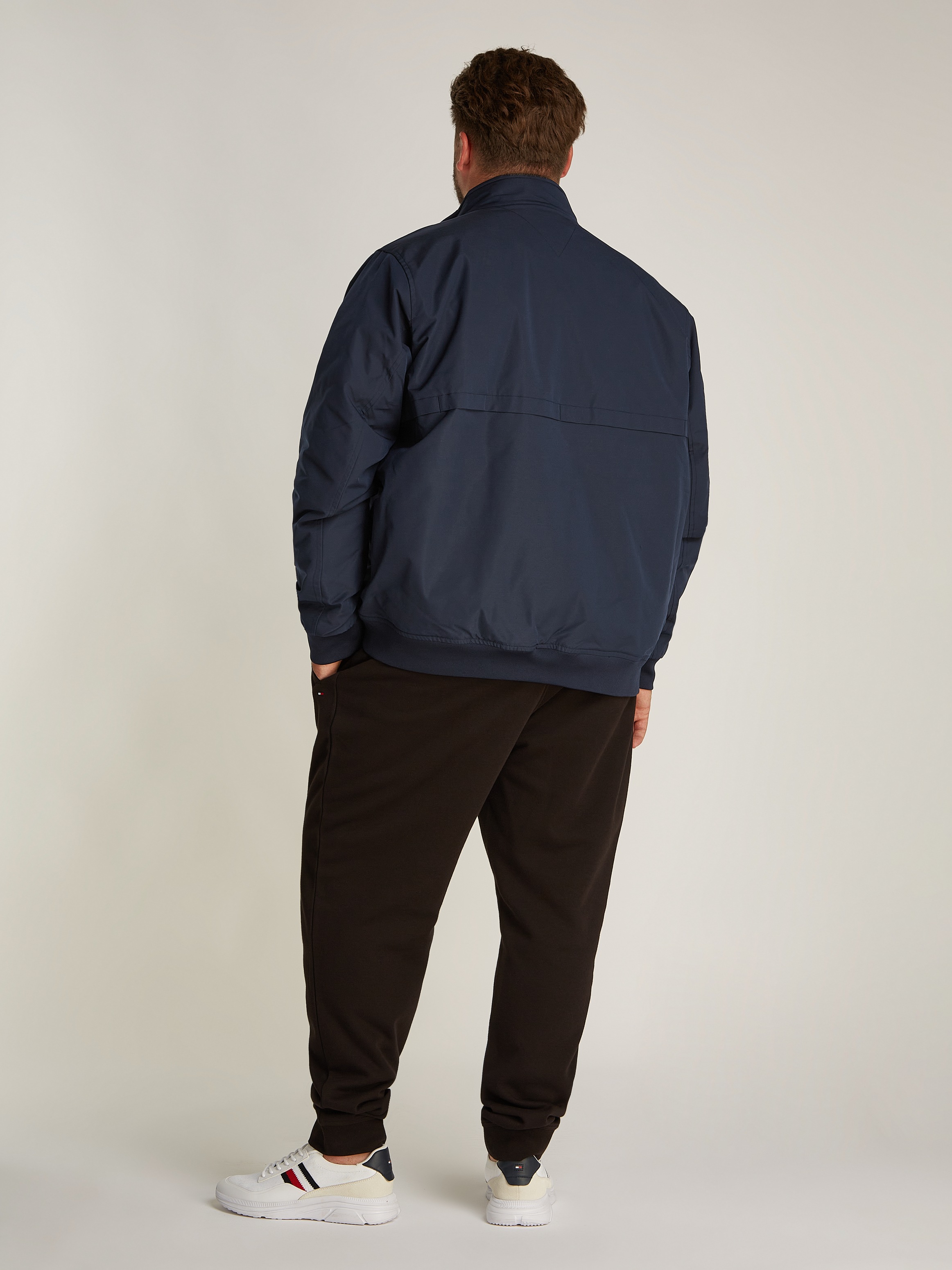 Tommy Hilfiger Big & Tall Allwetterjacke »BT-HARRINGTON JACKET-B«, in Großen Größen, Logostickerei
