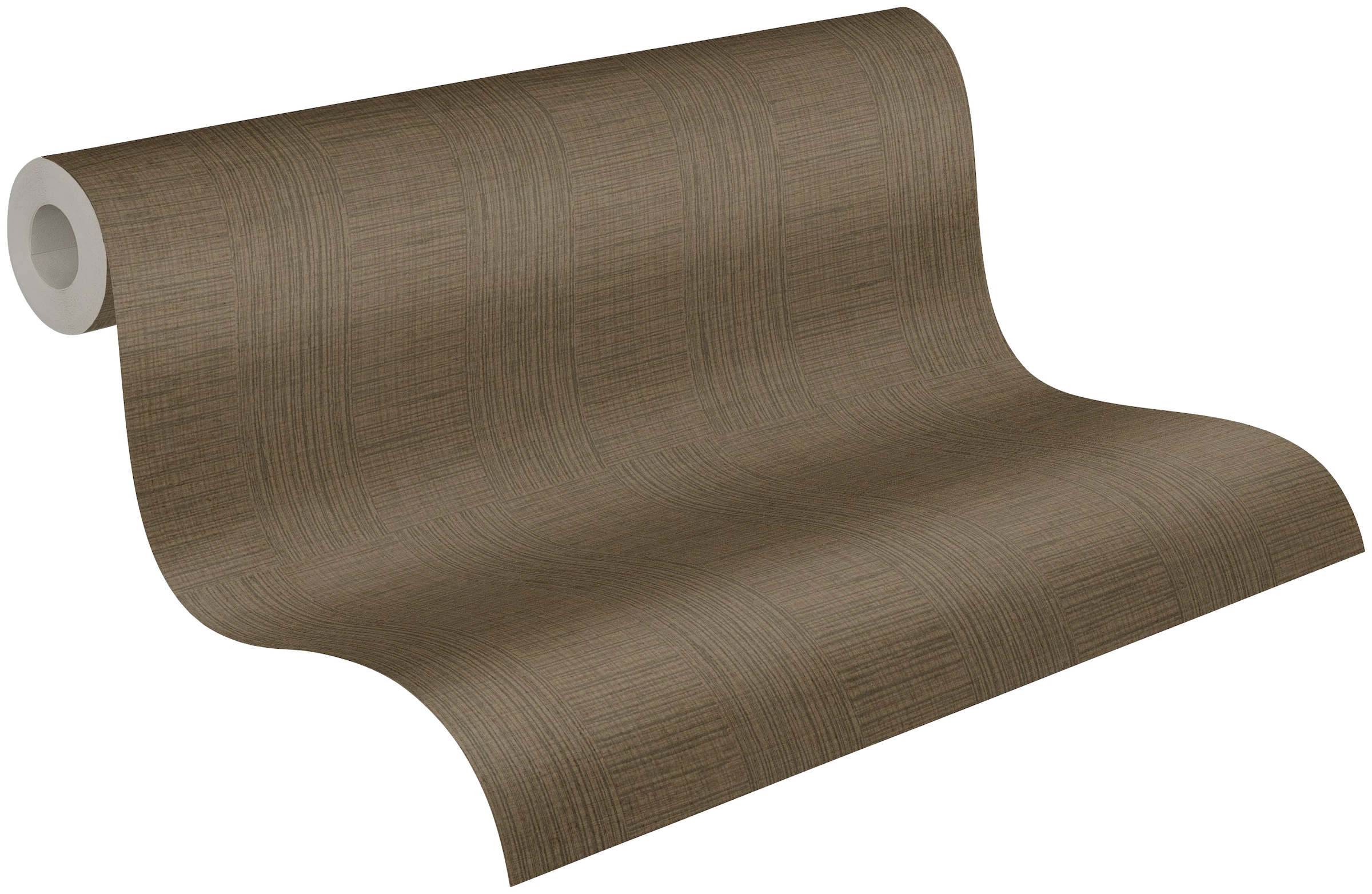 A.S. Création Vliestapete »Cuba« Flechtoptik | Motiv | gemustert leicht strukturiert Streifentapete Tapete Designer Metallic Tapeten Wohnzimmer modern Flur