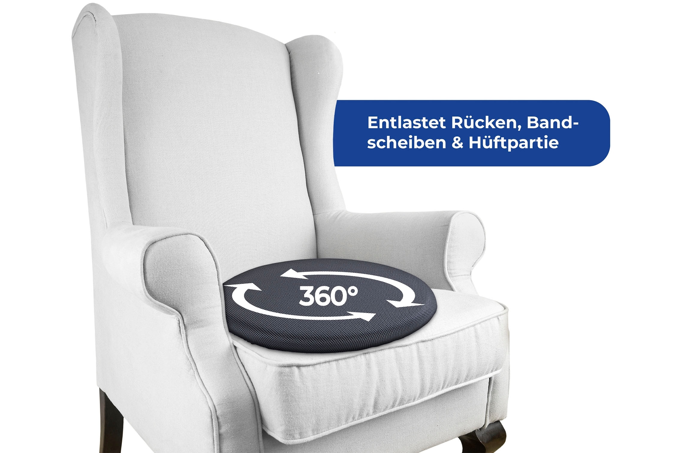 Maximex Drehkissen »Orthopädisches Visco-Drehkissen, 360°«, belastbar bis 150 kg