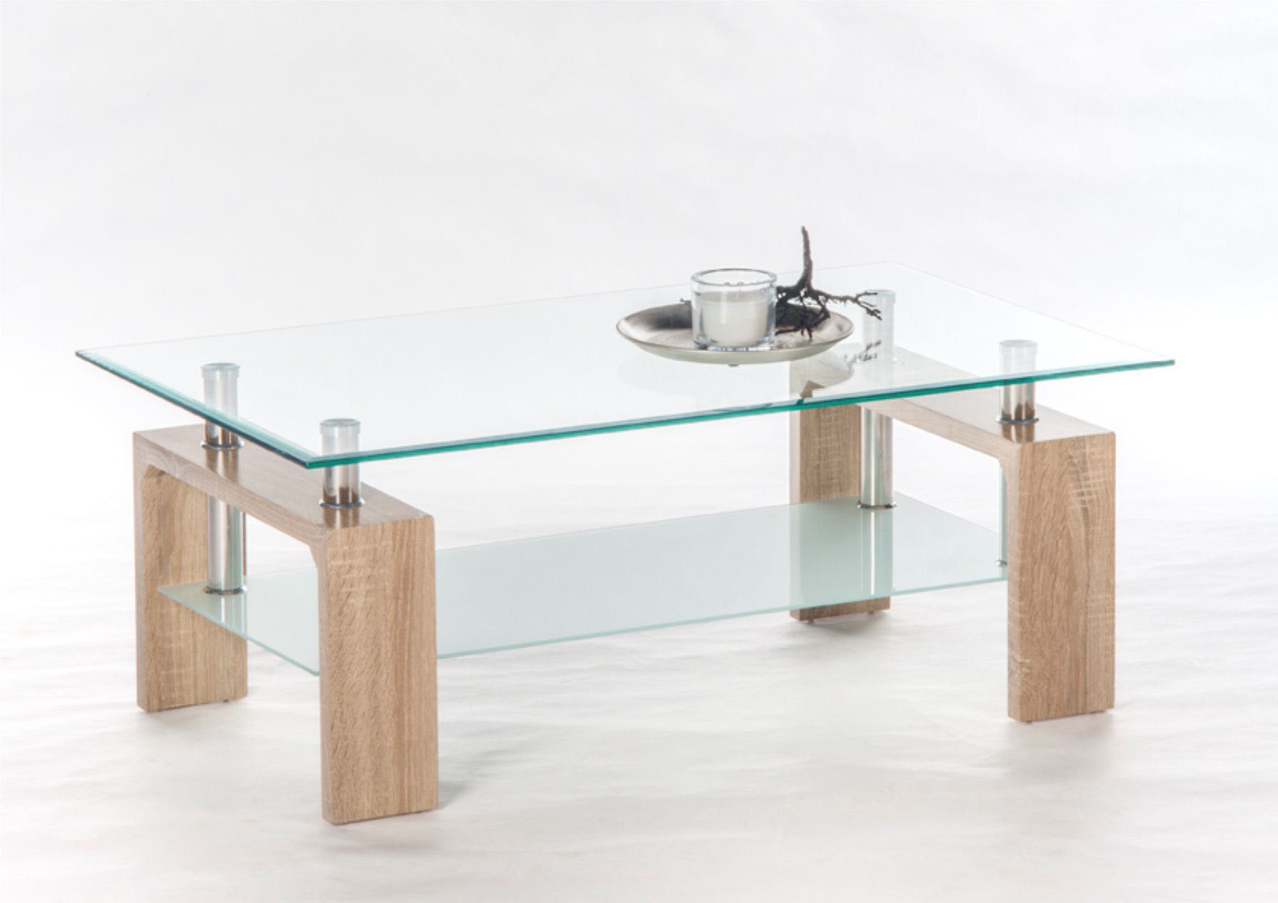 Stolkom Couchtisch »Mango II Glastisch, Wohnzimmertisch, Tisch Glas BxHxT 1 günstig online kaufen