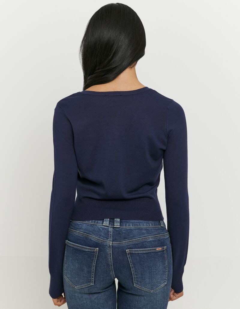 Tally Weijl Strickpullover »SPUVISMARTI« Viskosemischung, Basic, kürzer geschnitten