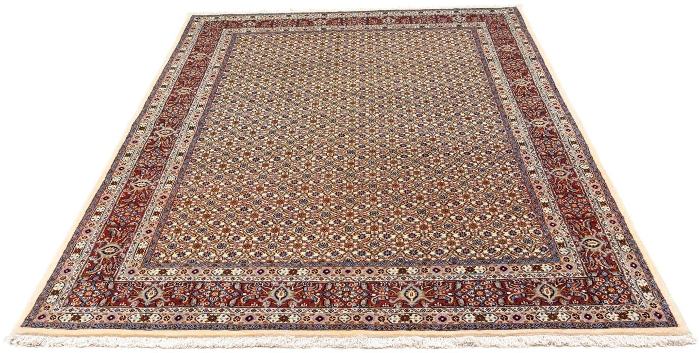 morgenland Wollteppich »Moud Medaillon Beige 196 x 149 cm«, rechteckig, 10 günstig online kaufen