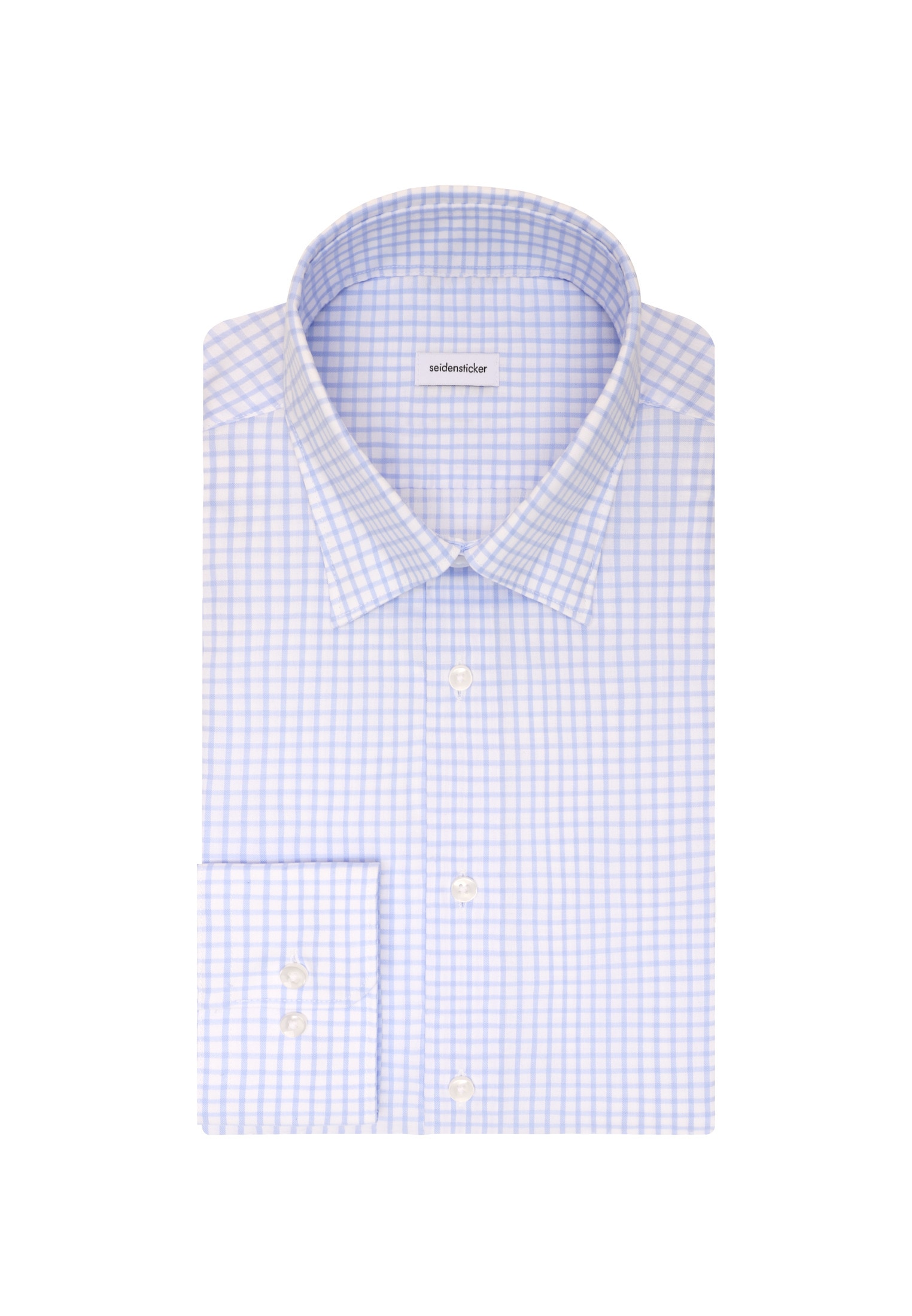 seidensticker Businesshemd »Schwarze Rose«, Slim 1/1 Covered-Button-Down-Kragen Karo