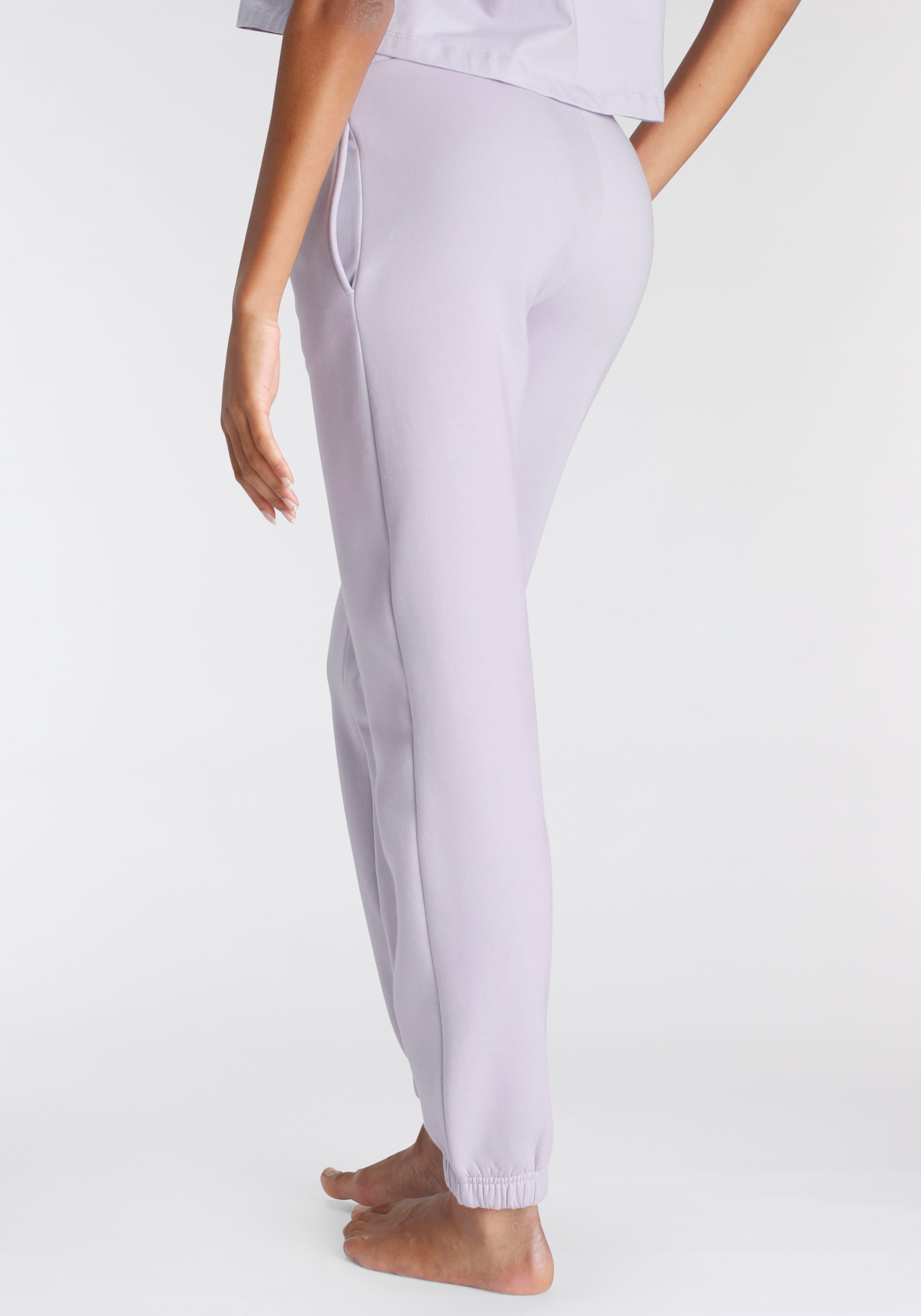 LASCANA Jogginghose, mit geripptem Hosenbund, Loungewear, Loungeanzug