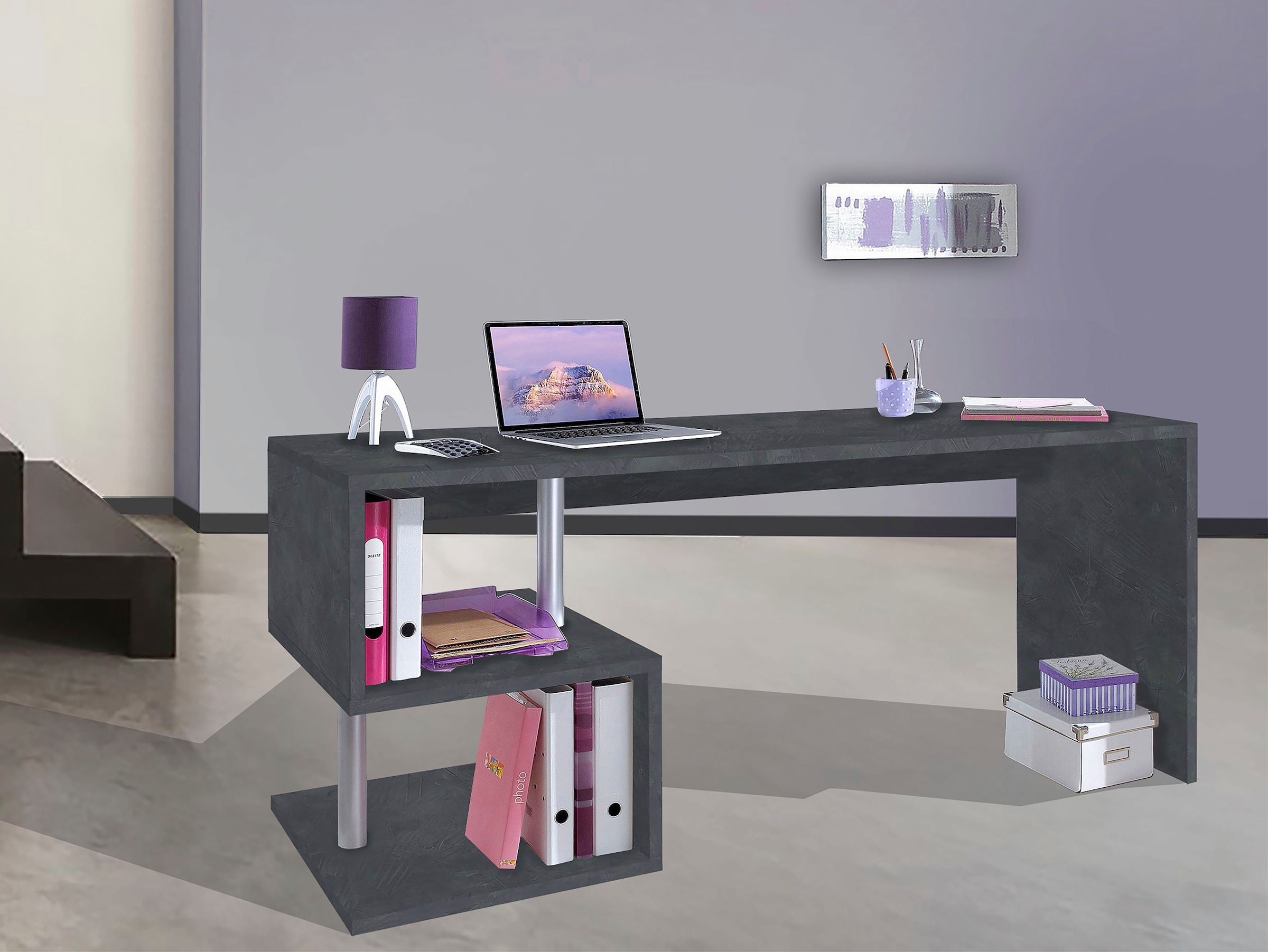 INOSIGN Schreibtisch »Esse, modernes Design«, in verschiedenen Breiten, mit und ohne Monitoraufsatz, Made in Italy