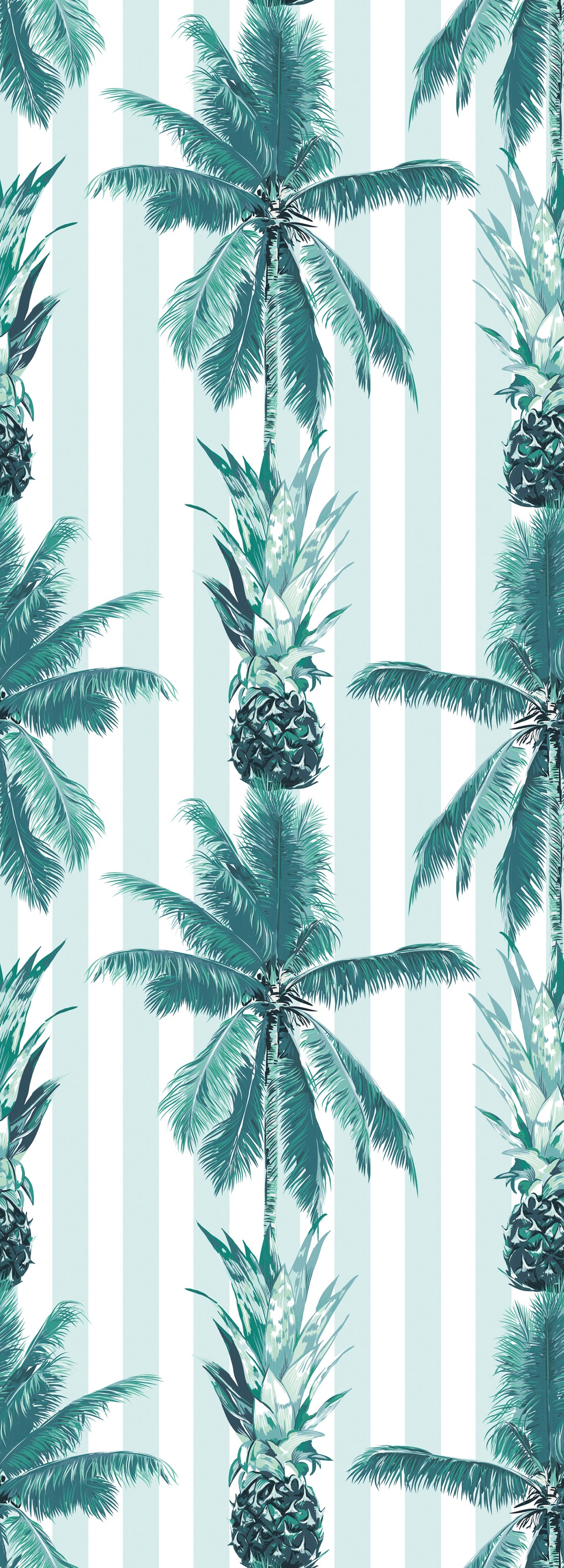 queence Vinyltapete »Pineapple Dream«, bedruckt-Motiv-botanisch-floral-gemu günstig online kaufen