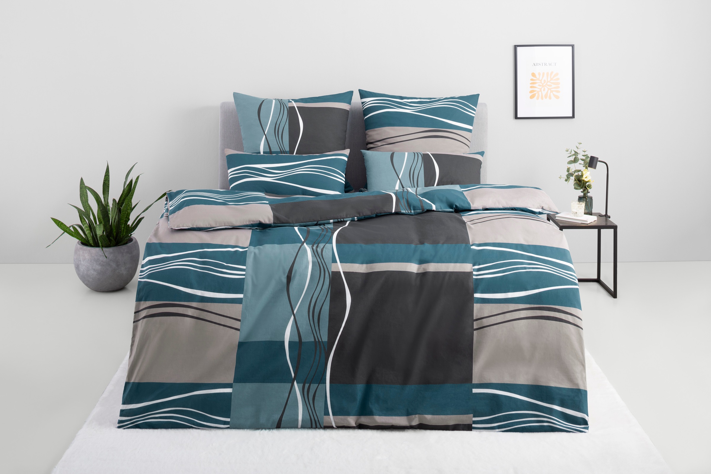 my home Bettwäsche »Kelian« 3 tlg. in verschiedenen Qualitäten, gemusterte günstig online kaufen