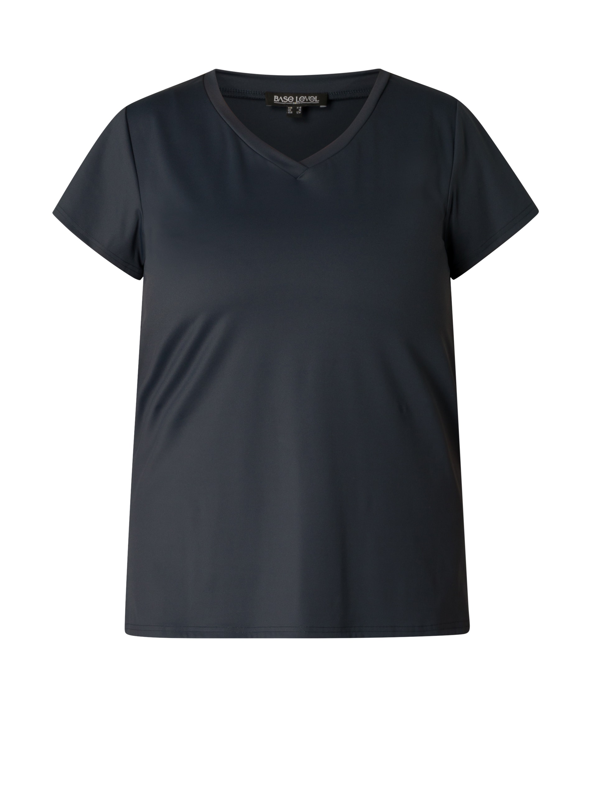 Base Level Curvy V-Shirt »Lilly« mit Stretch