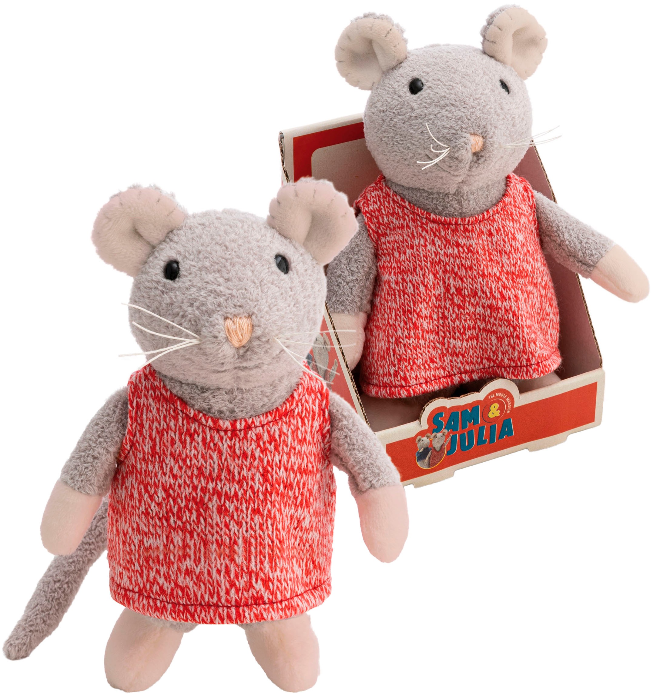 Nici Kuscheltier »Sam & Julia, Maus Julia 20 cm«