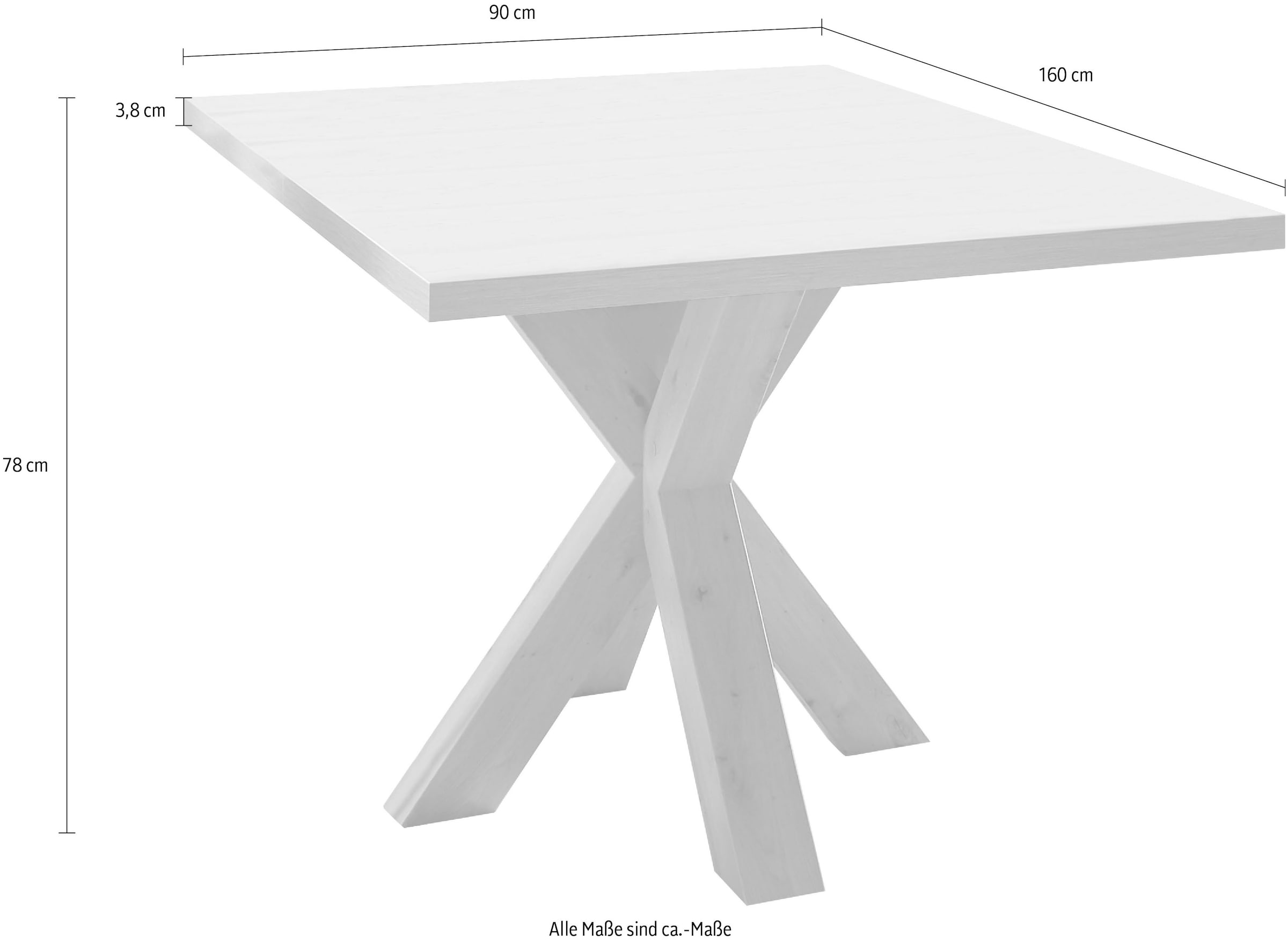 Esstisch, 210 cm, ausziehbar online auf Mäusbacher bestellen cm 160