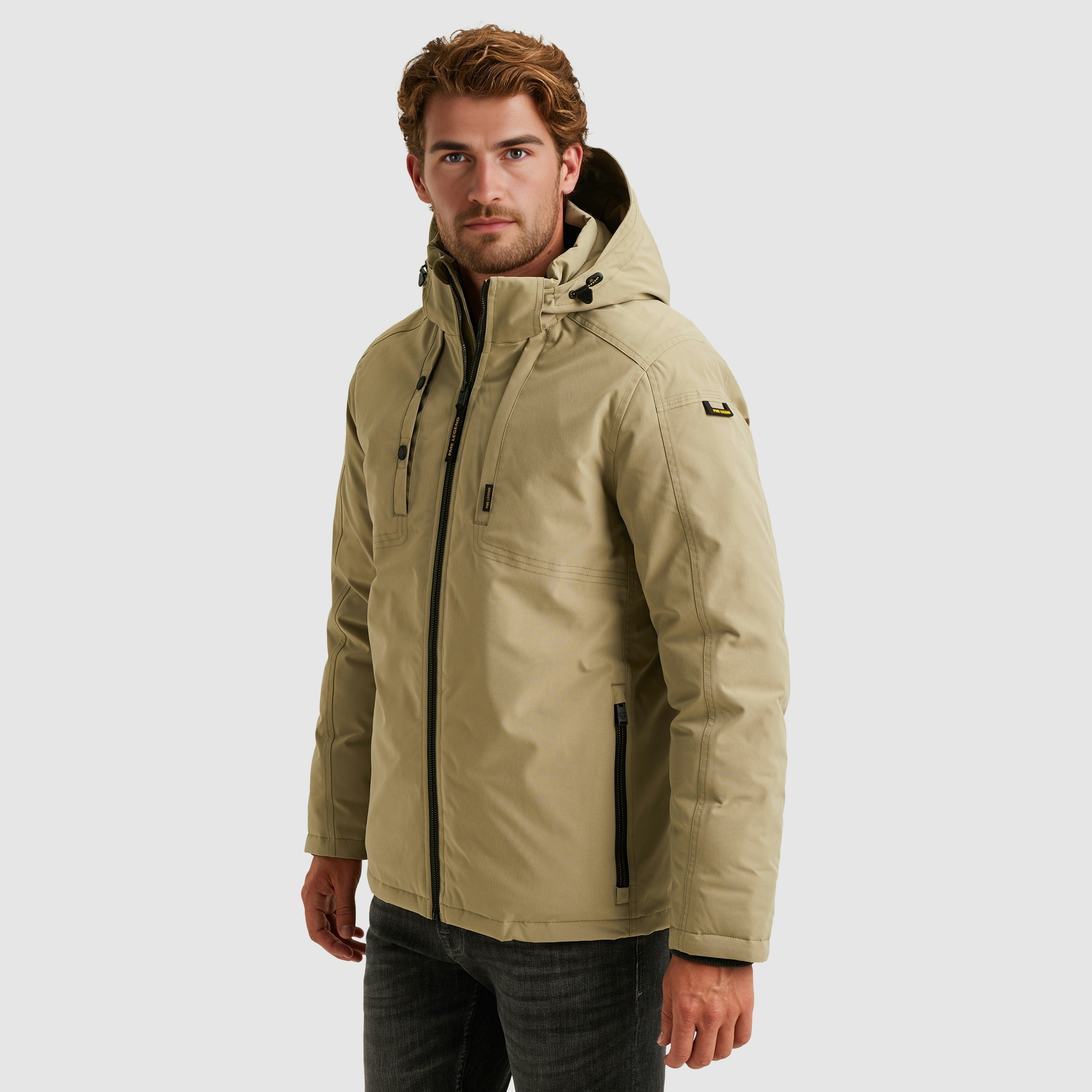 PME LEGEND Winterjacke mit Kapuze Taschen mit Reißverschluss