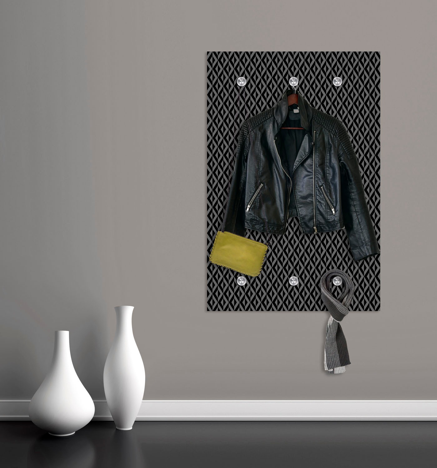 queence Garderobenleiste »Blätter«, mit 6 Haken, 50 x 120 cm günstig online kaufen