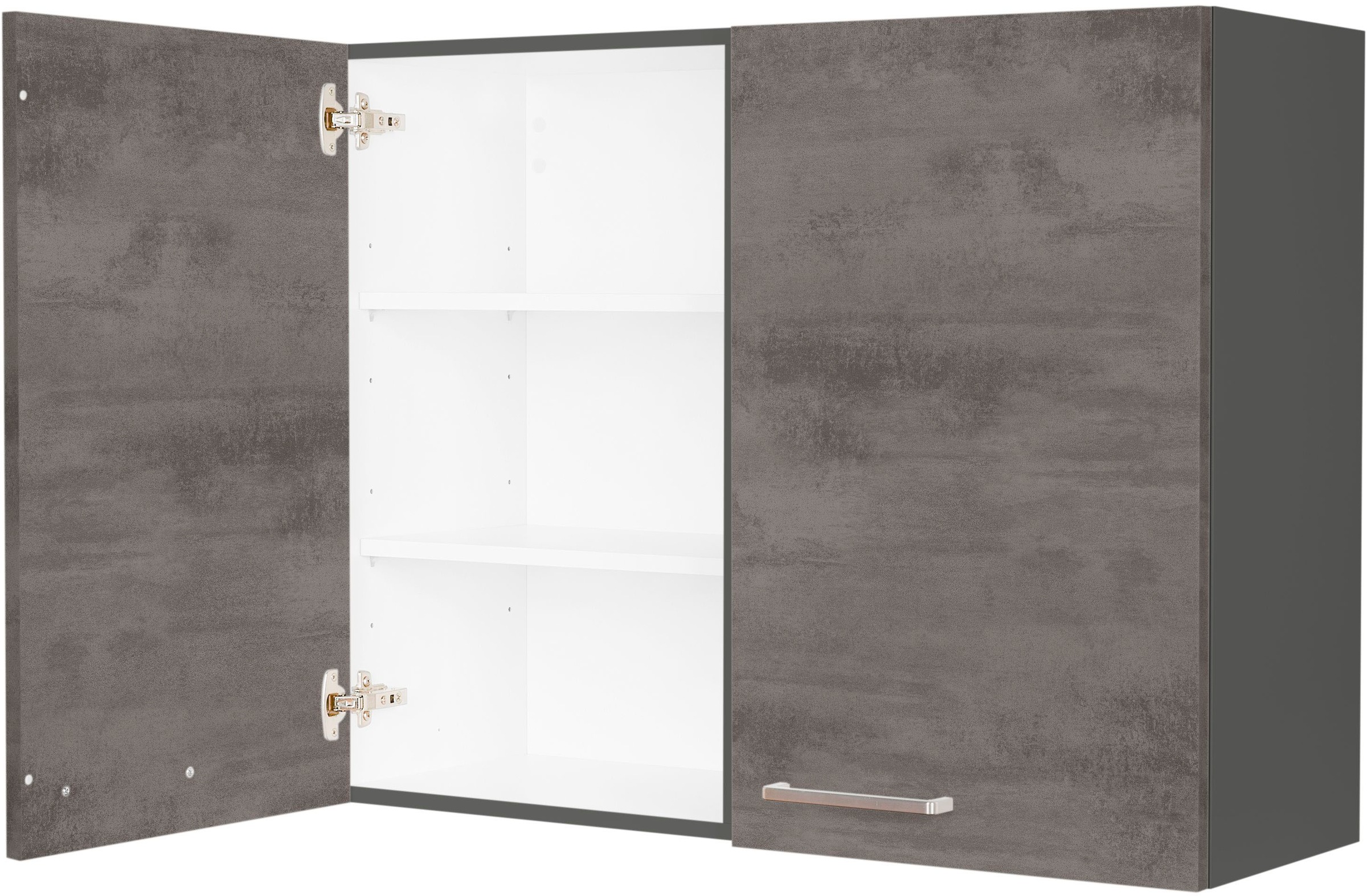 nobilia Hängeschrank ""Riva", vormontiert, mit zwei Einlegeböden," Breite 9 günstig online kaufen