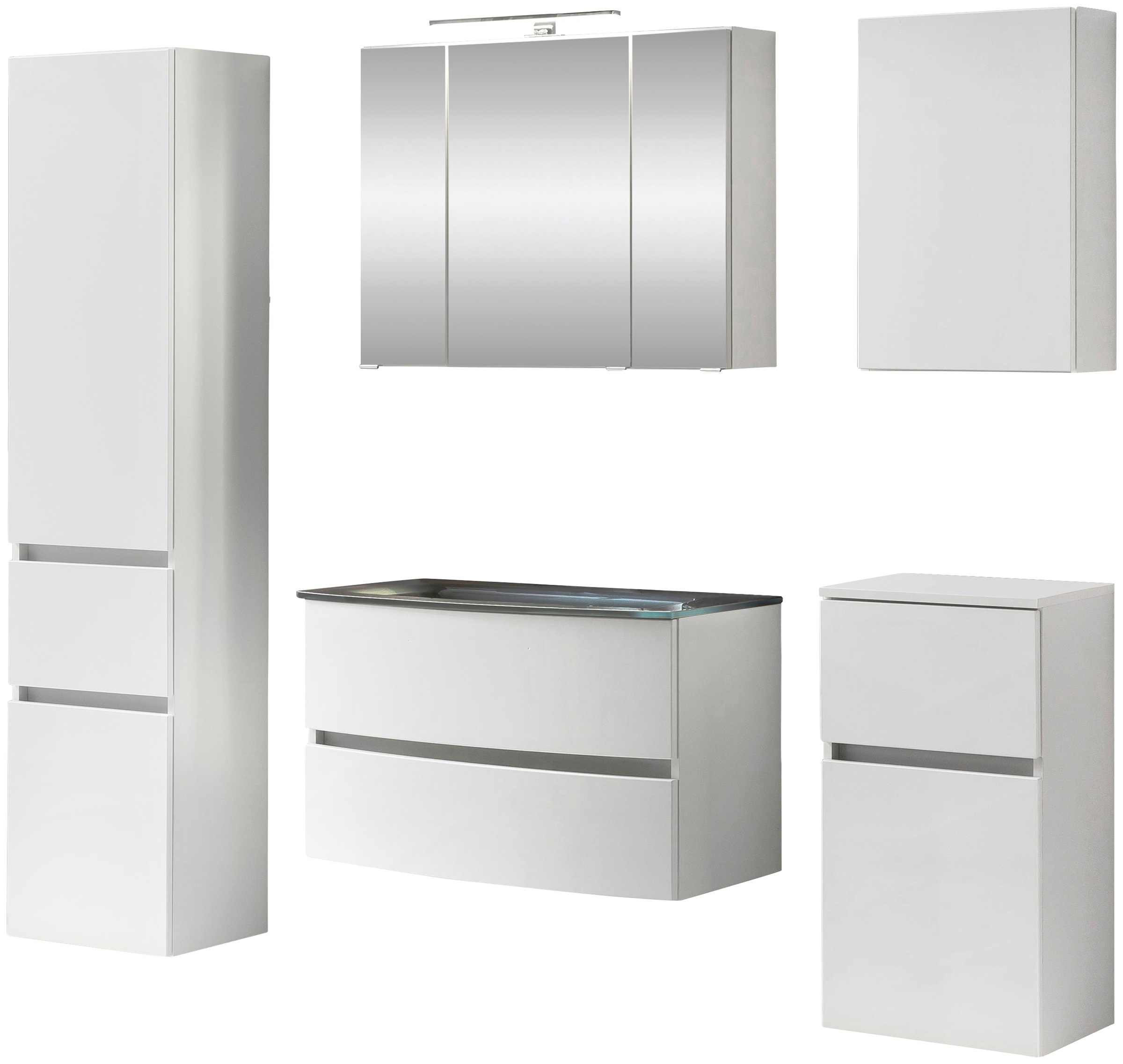 welltime Badezimmer-Set »Kaunas« Set, 5 Stk. tlg. günstig online kaufen