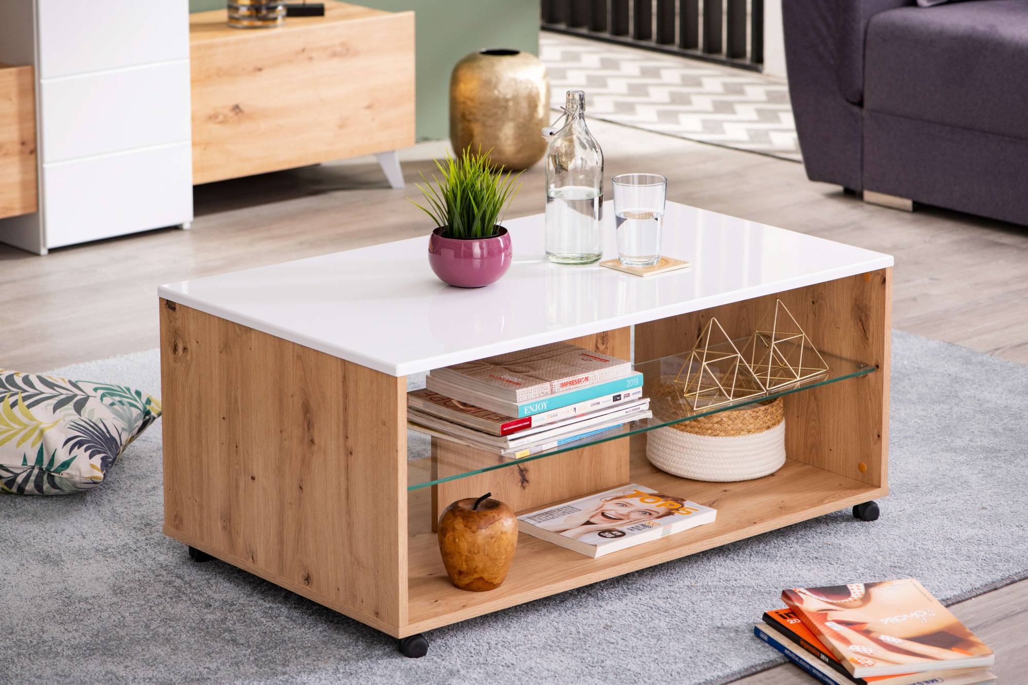 Home affaire Couchtisch »Bert Kaffetisch, 100 cm, in trendigen Farben, mode günstig online kaufen