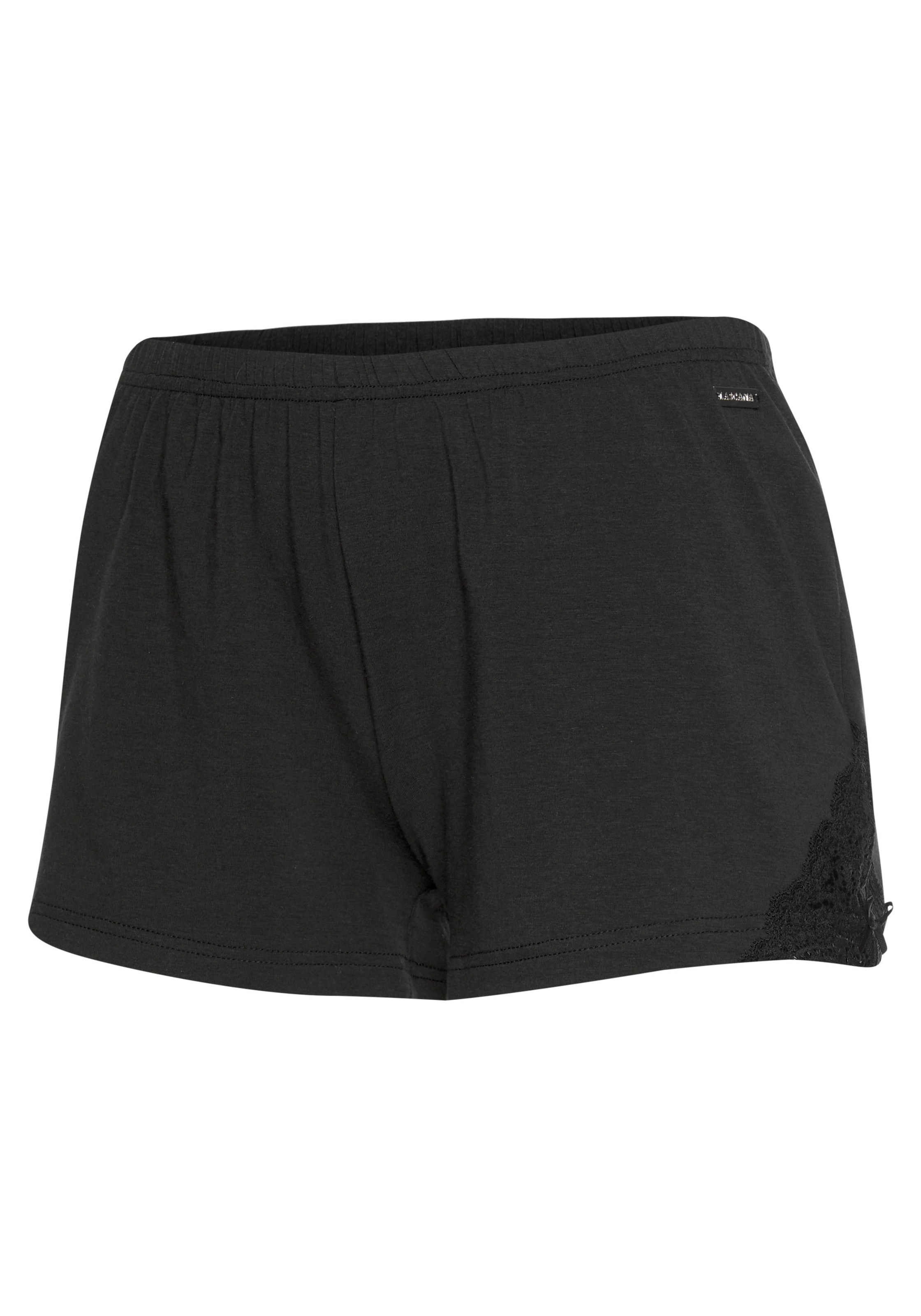 LASCANA Shorts, mit Spitzeneinsätzen