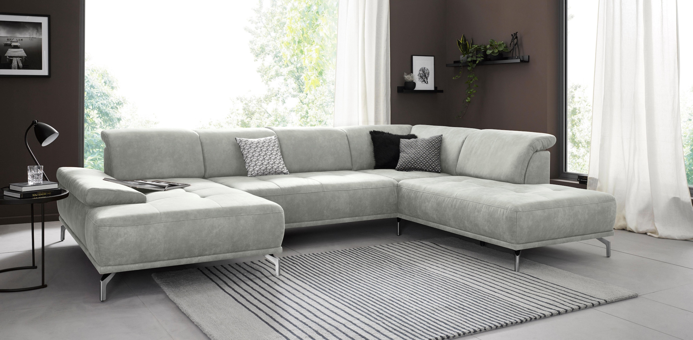 PLACES OF STYLE Wohnlandschaft "Caluna" Inkl.Sitztiefenverstellung, wahlwei günstig online kaufen