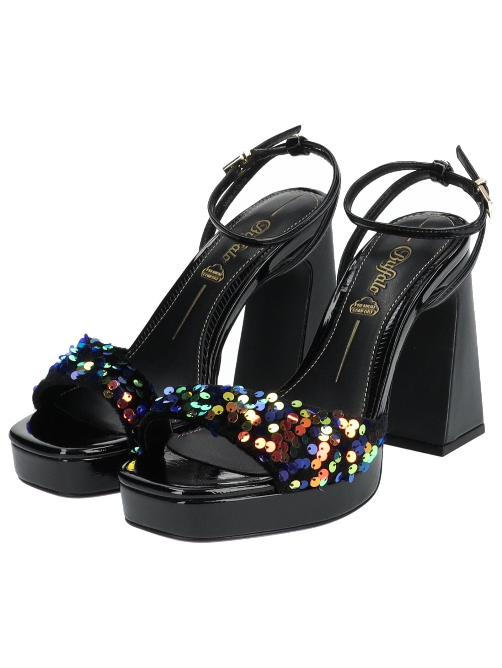 Buffalo High-Heel-Sandalette »Buffalo Sandalen Textil«