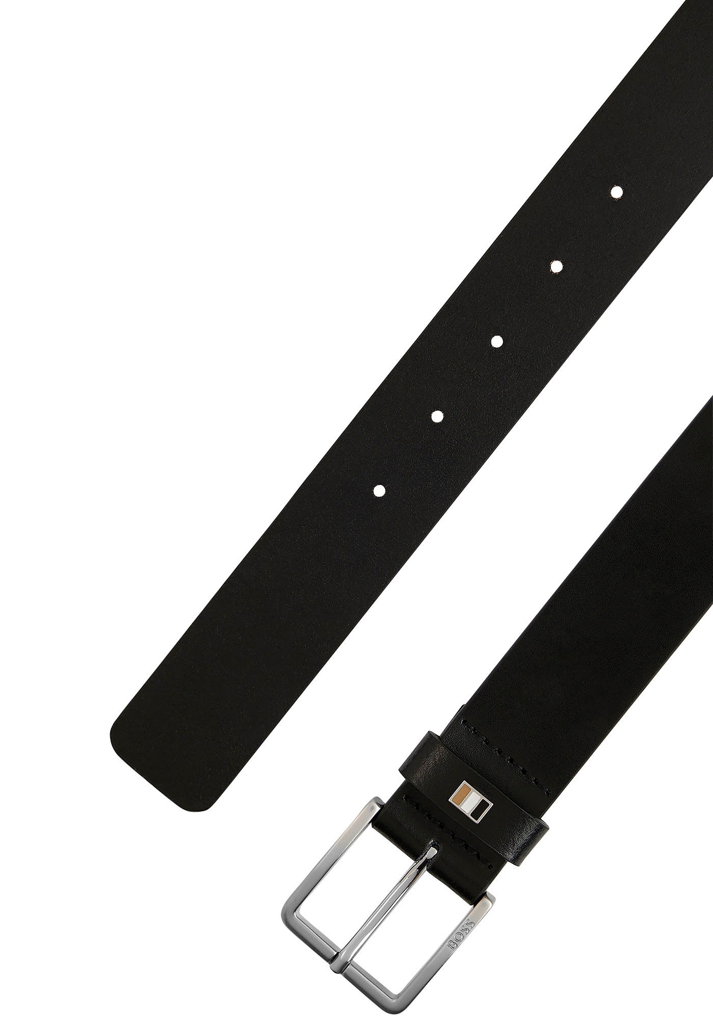 BOSS Ledergürtel »Ther-Flag-E_Sz35«, mit stilvollen Markendetails
