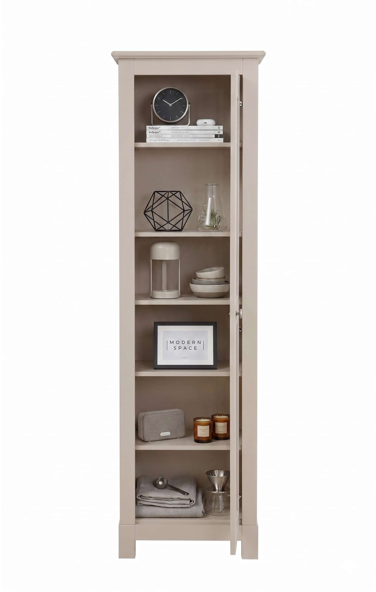 OTTO home Vitrine »Rauna Vitrinenschrank, Stauraumchrank« Höhe 180 cm, aus massiver Kiefer, FSC®-zertifiziert