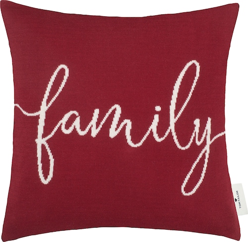TOM TAILOR HOME Dekokissen »Family«, aus hochwertiger Baumwolle, Kissenhüll günstig online kaufen