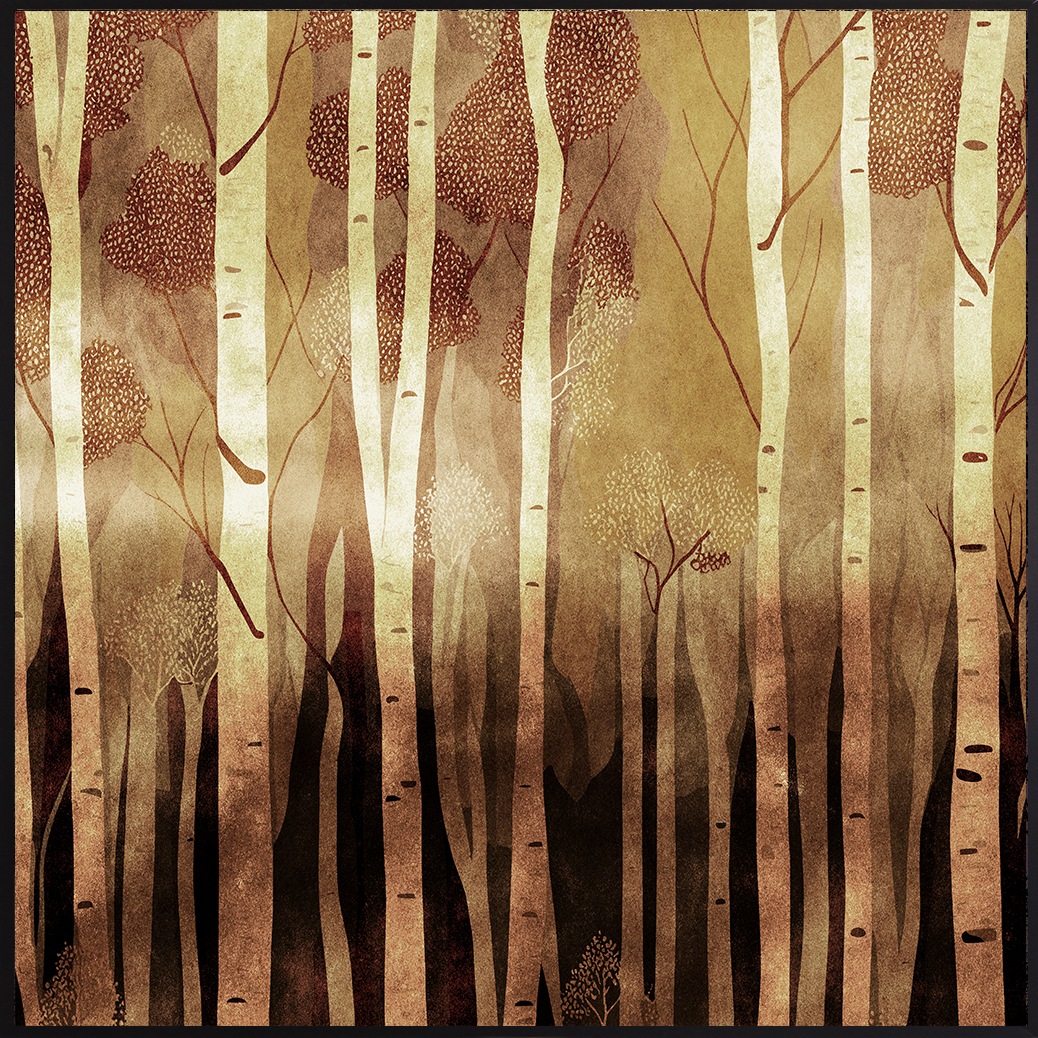queence Leinwandbild »Wald« Wald   Weihnachten 1 Stk. tlg. mit einem Schatt günstig online kaufen