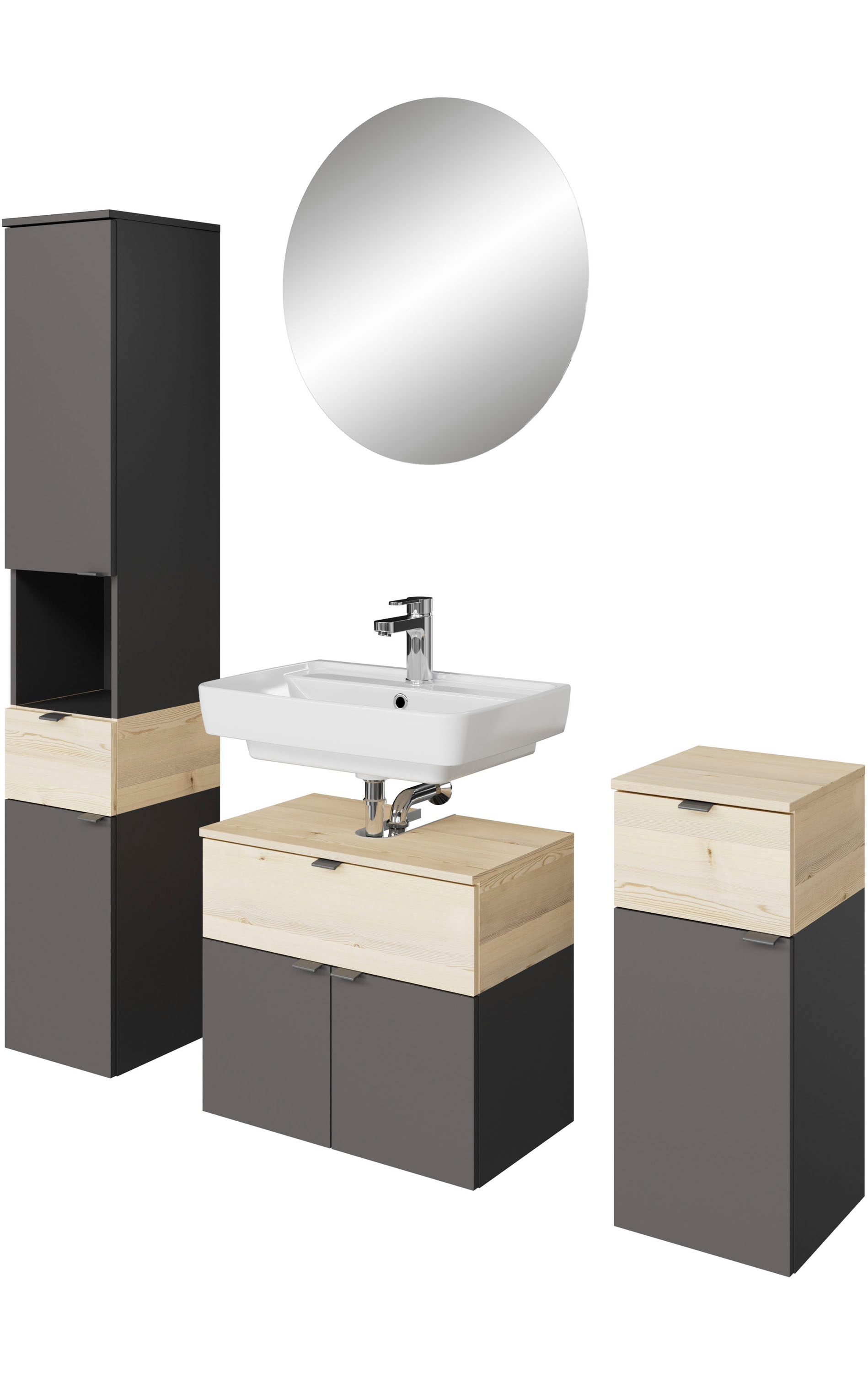 Saphir Badmöbel-Set »Quickset 394«, (Komplett-Set, 4 St.) günstig online kaufen